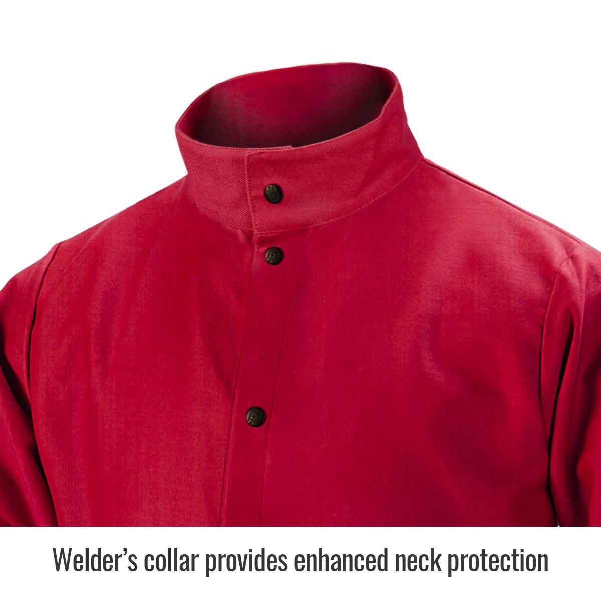 Black Stallion FR9-30C TruGuard 200 FR Cotton Welding Jacket, Red, 2X-Large