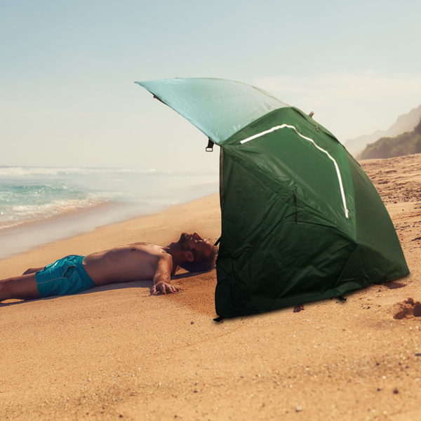 Premium Sunshade Beach Umbrella - Includes ground nails, ropes, and a PVC carry bag - Stay Cool Outdoors