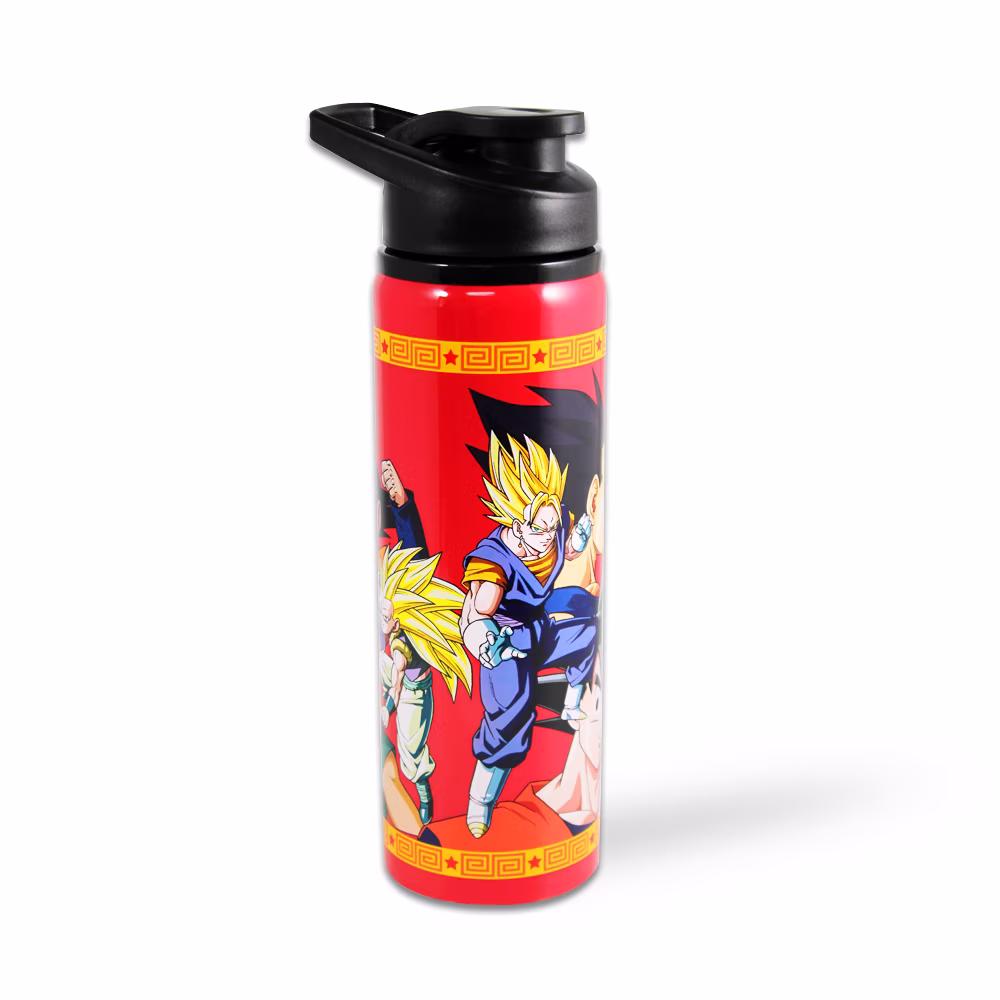 Dragon Ball Z Saiyan Featuring Gogeta & Gotenks  Fusion Stainless Steel Travel Water Bottle for Boys , 25 oz