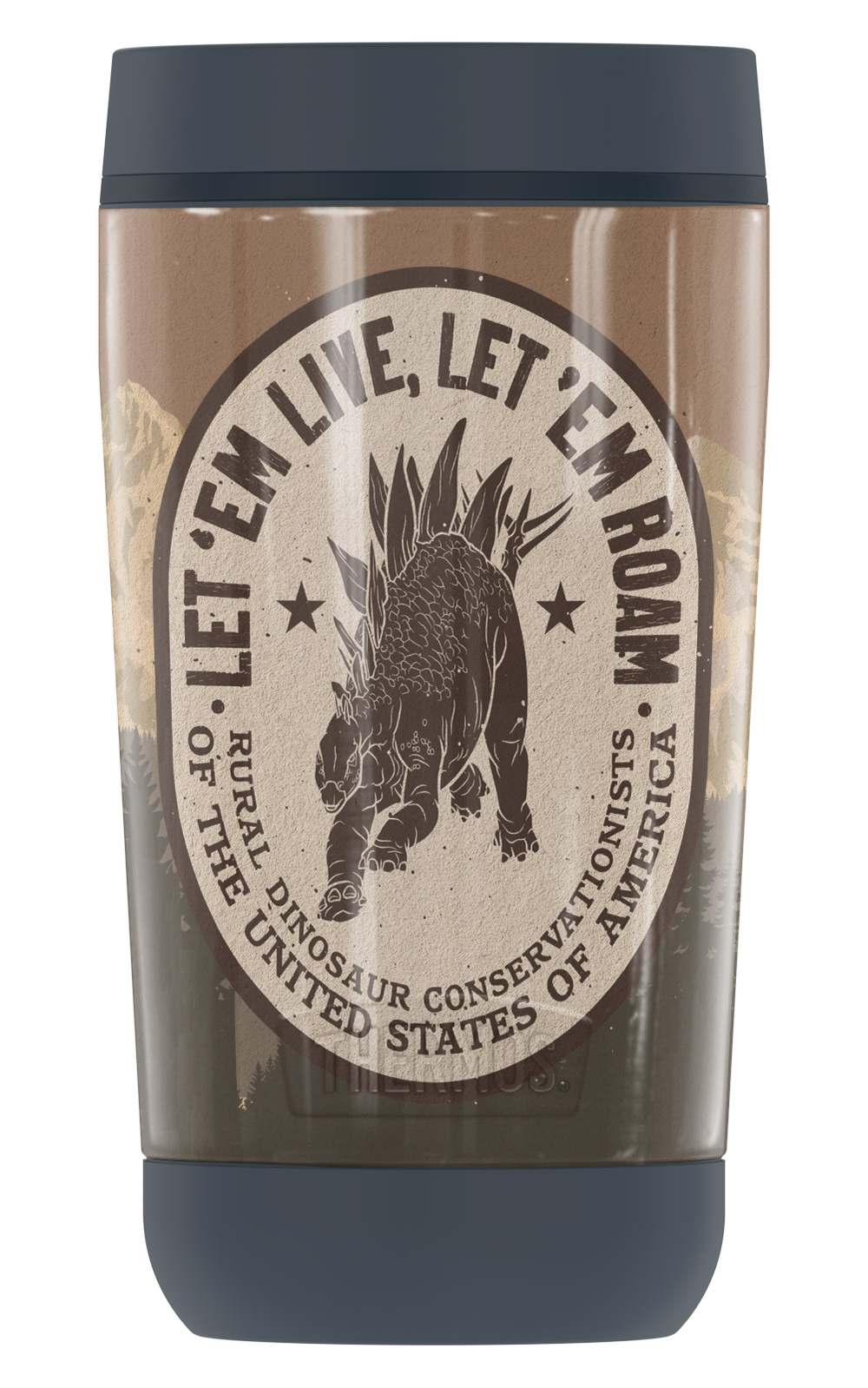 Jurassic World Let 'Em Roam GUARDIAN COLLECTION BY THERMOS Stainless Steel Travel Tumbler, Vacuum insulated & Double Wall, 12 oz.
