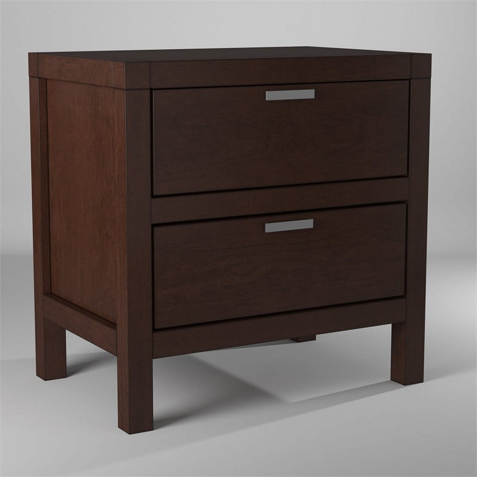 Home Square 3-Piece Set with 2 Nightstands & 7 Drawer Dresser in Cappuccino