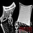 New 10K White Gold Finish Mens Ladies Kite Shape Stud Earrings 18mm Simu Diamond