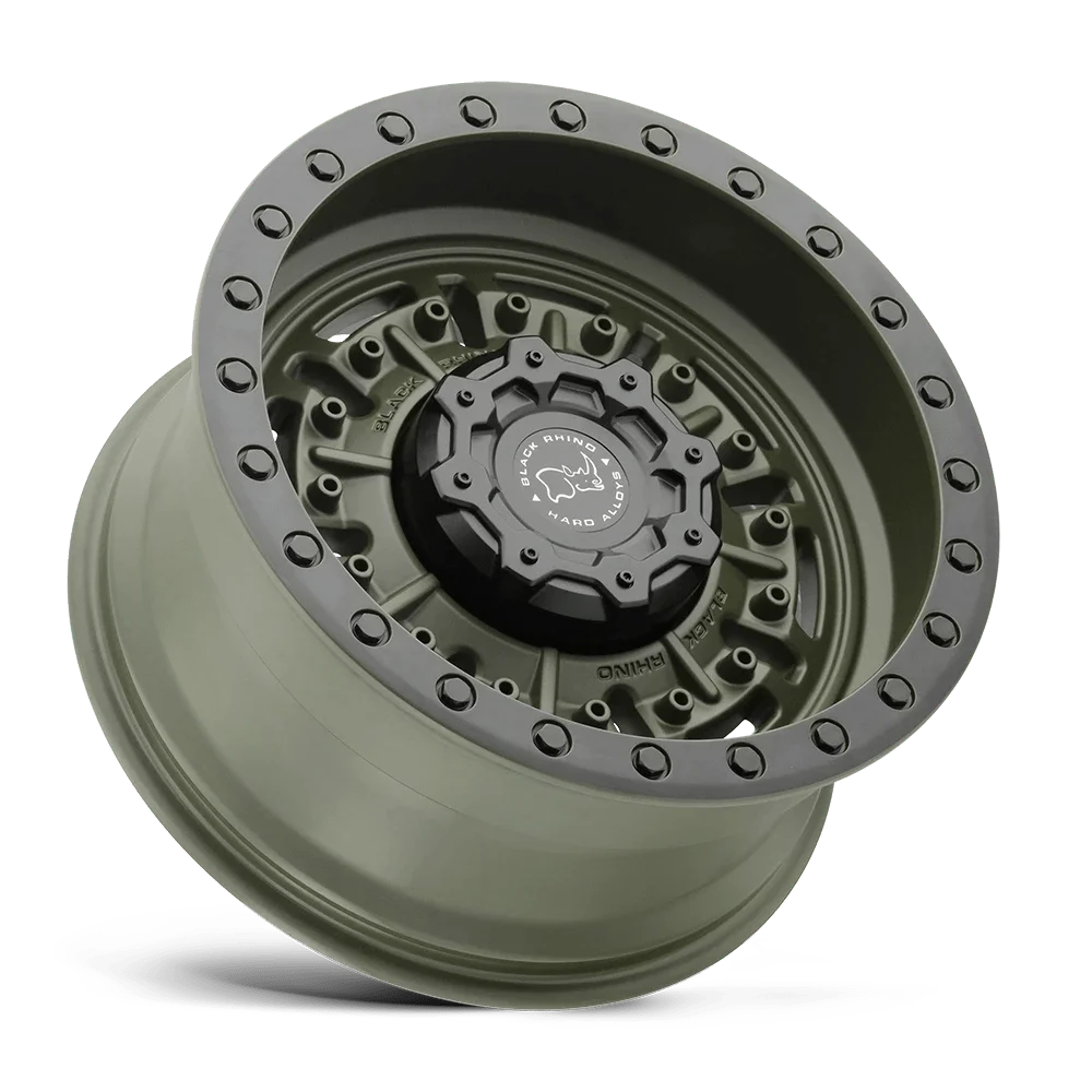 Black Rhino Abrams 20X9.5 6X139.7 12Et 67.06Cb Olive Drab Green Wheel