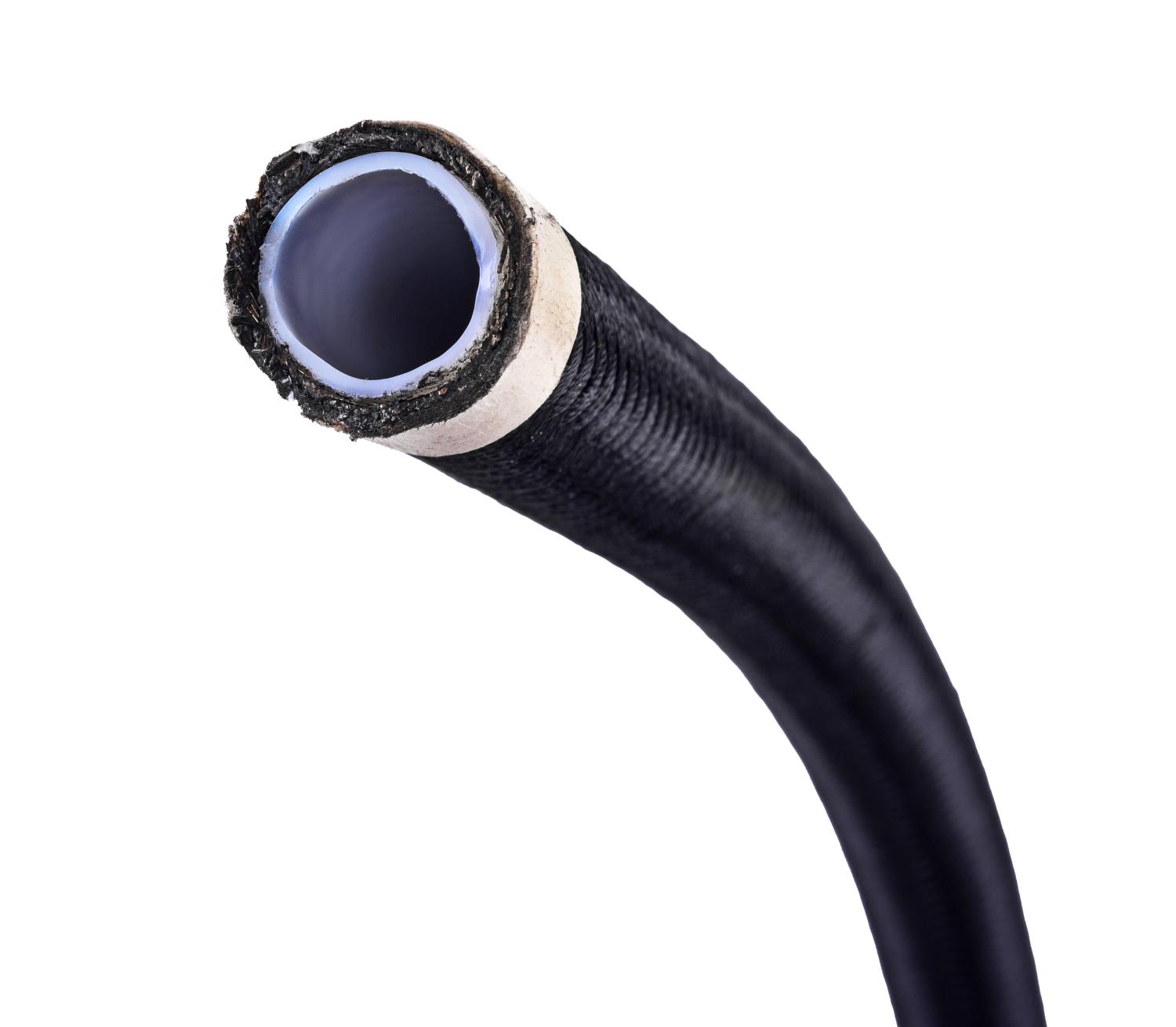 JEGS 104932 PTFE-Lined Black Braided Nylon Hose -10 AN Length: 20 ft. PTFE-Lined