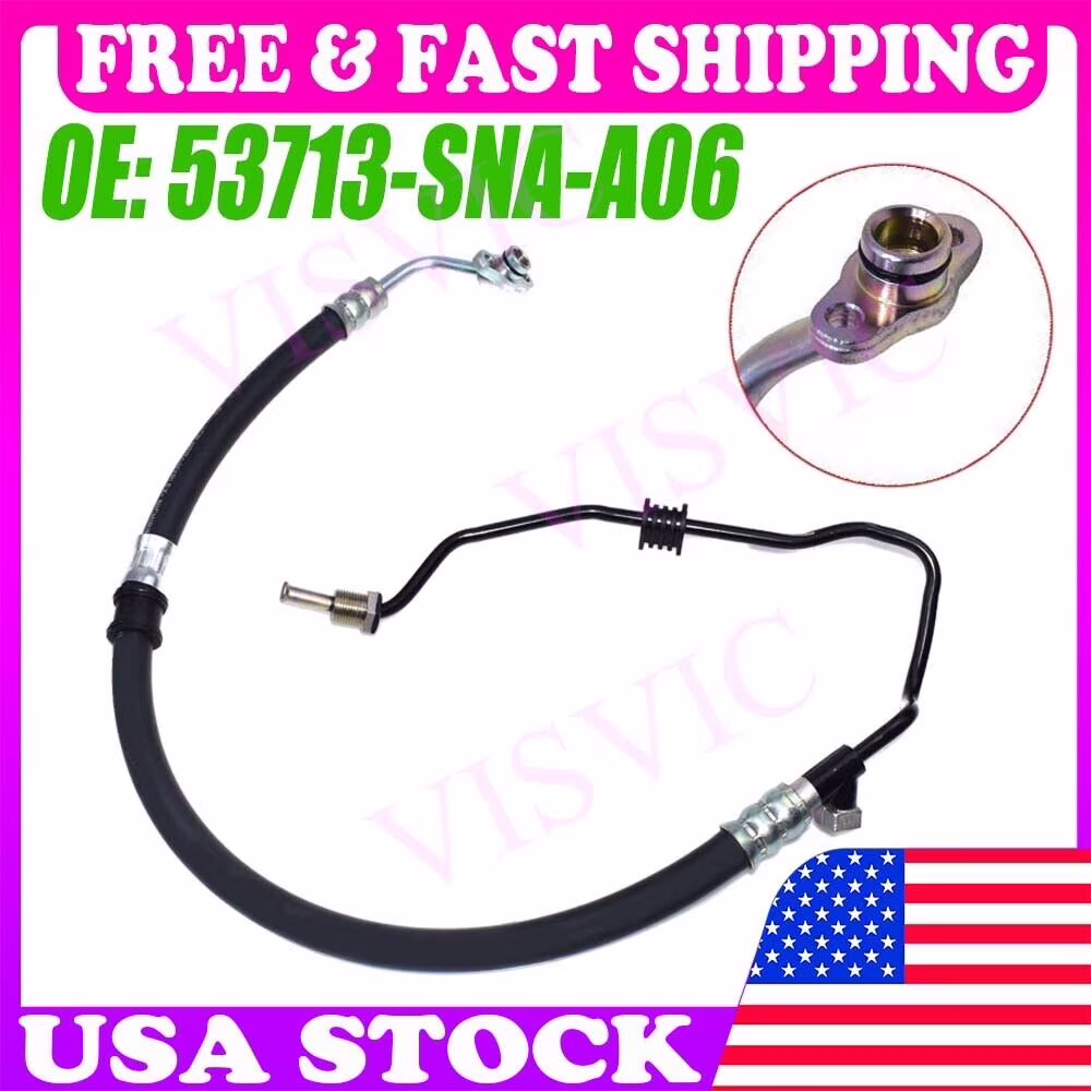 New For Honda Civic 06-11 Coupe & Sedan Series Power Steering Hose 53713SNAA06