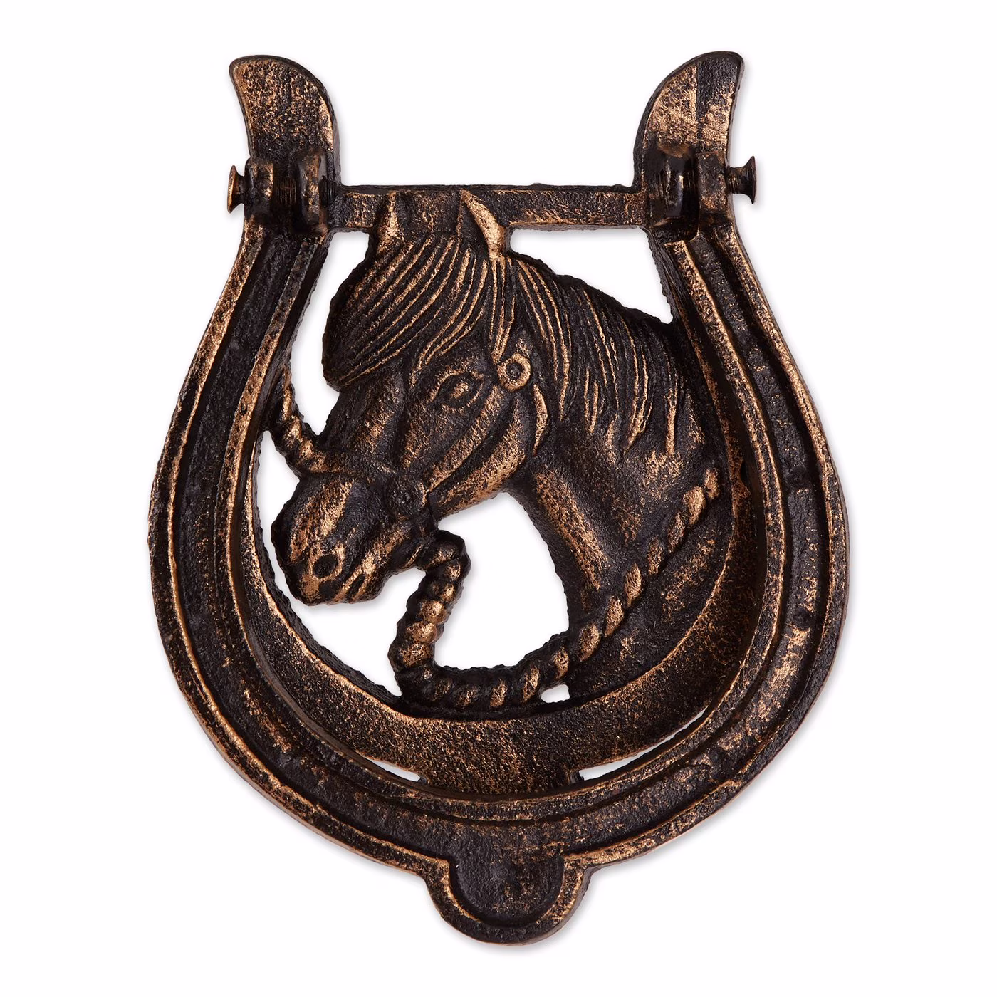 Home Decorative Cast Iron Door Knocker - Horse And Horseshoe