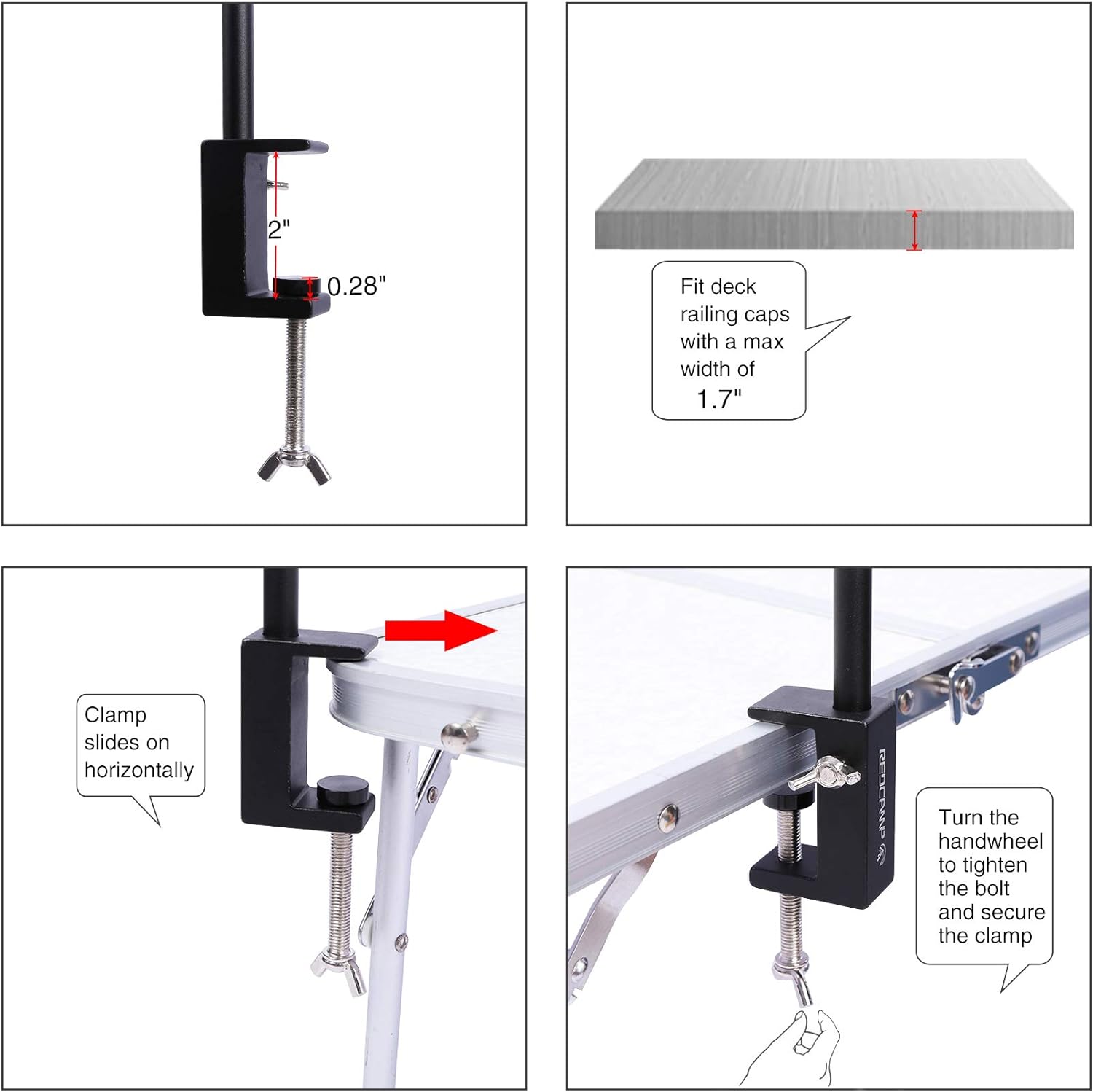 REDCAMP Collapsible Lantern Stand for Camping