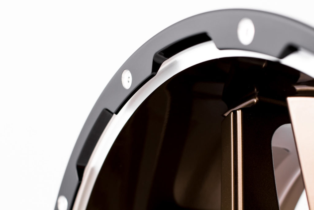 Grid Custom Wheel for 18x9 inch Gloss Bronze with Black Lip 718955R1