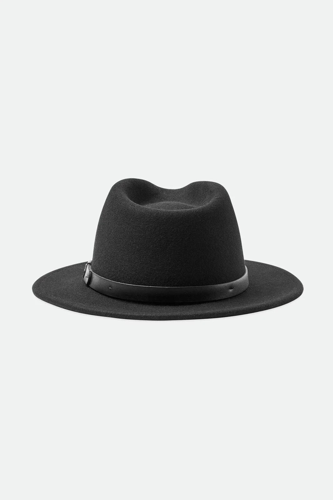 Brixton Messer Fedora Hat, Clean, Classic Design, Unisex, Black, Medium -10763
