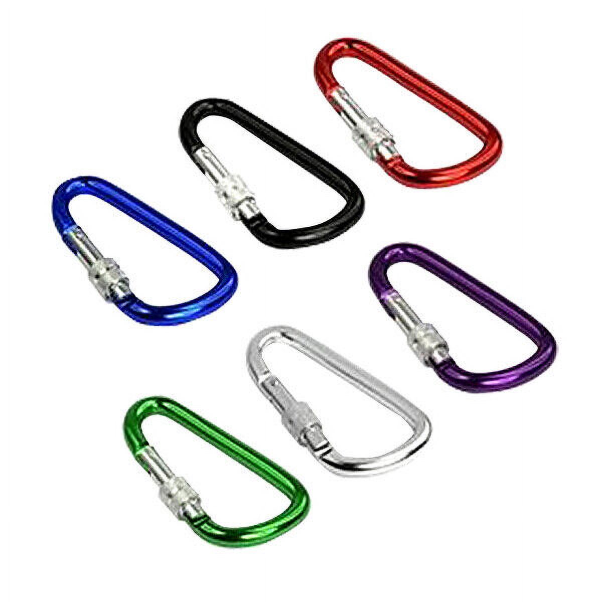 120 Carabiner Climbing Aluminum Alloy D Shape Camping Hook Multi Colors Mixed