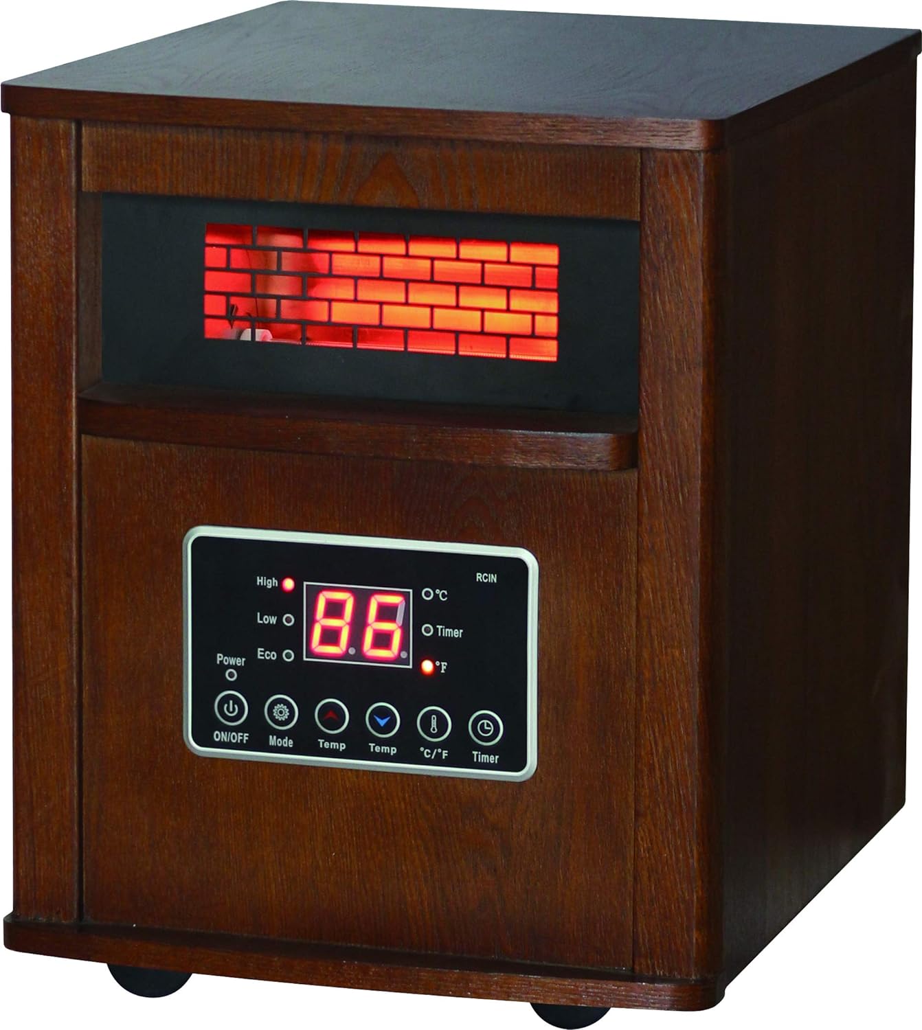QEH1410 Infrared Quartz Heater, Oak
