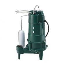 Zoeller 803-0005, Model BN803, Shark Series, Grinder Pump with Piggyback Float Switch, 1/2 HP, 115 Volts, 1 Phase, 1-1/4