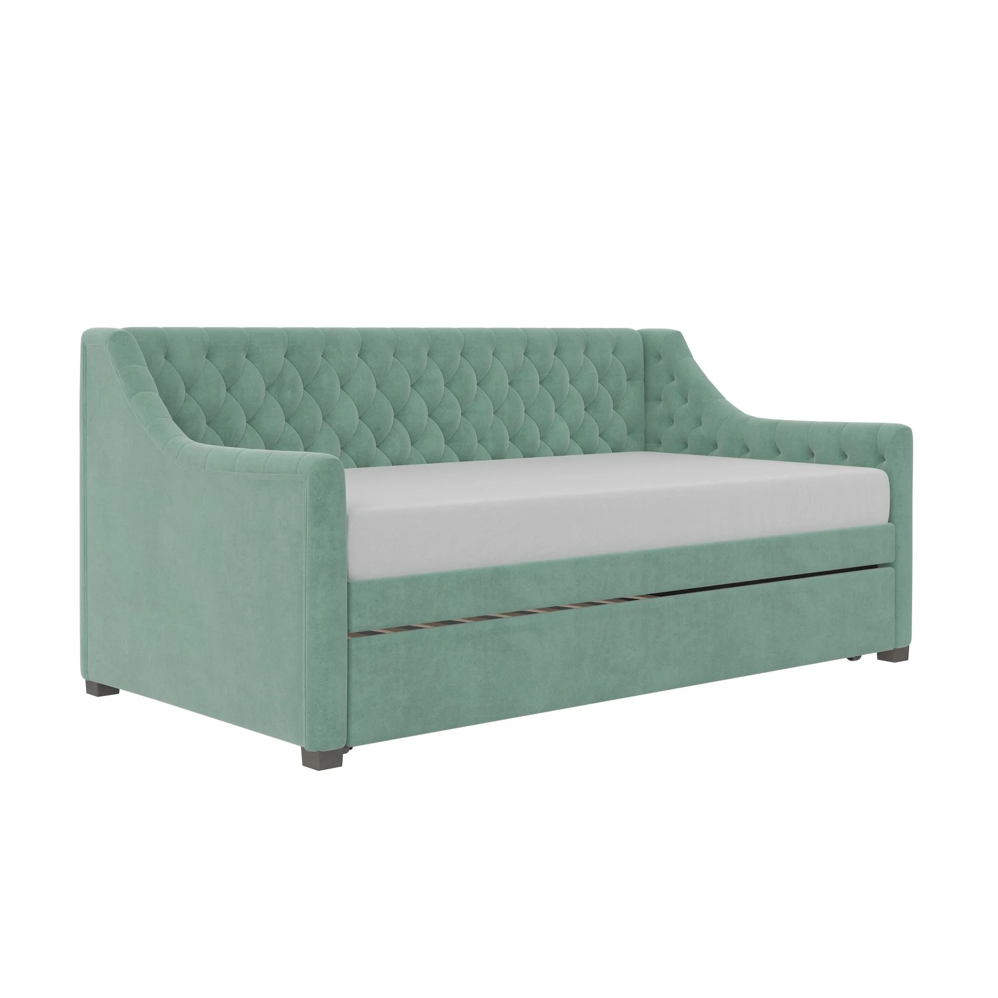 Little Seeds Monarch Hill Ambrosia Twin Daybed and Trundle, Teal Velvet