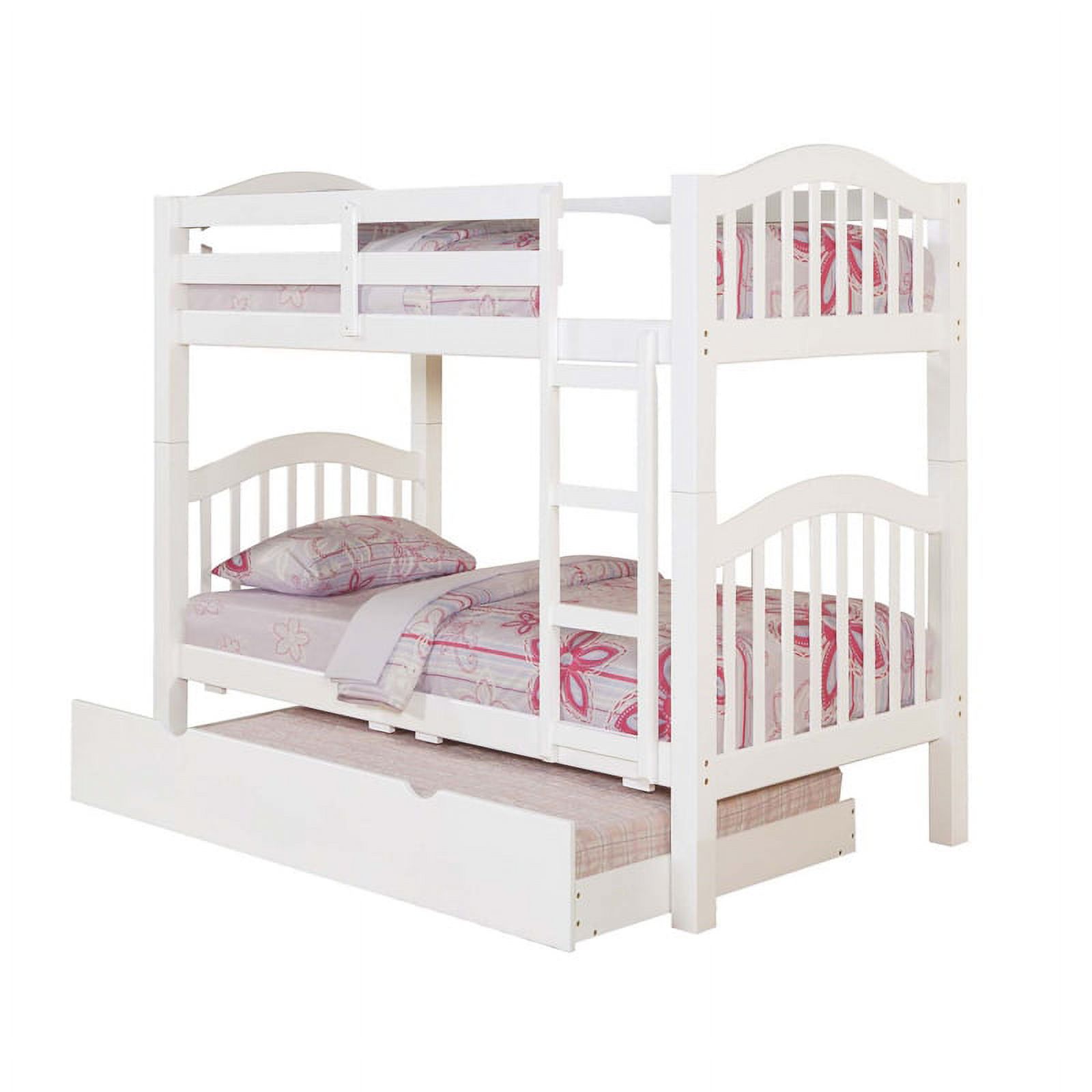 ACME Heartland Twin Twin Wooden Bunk Bed in White