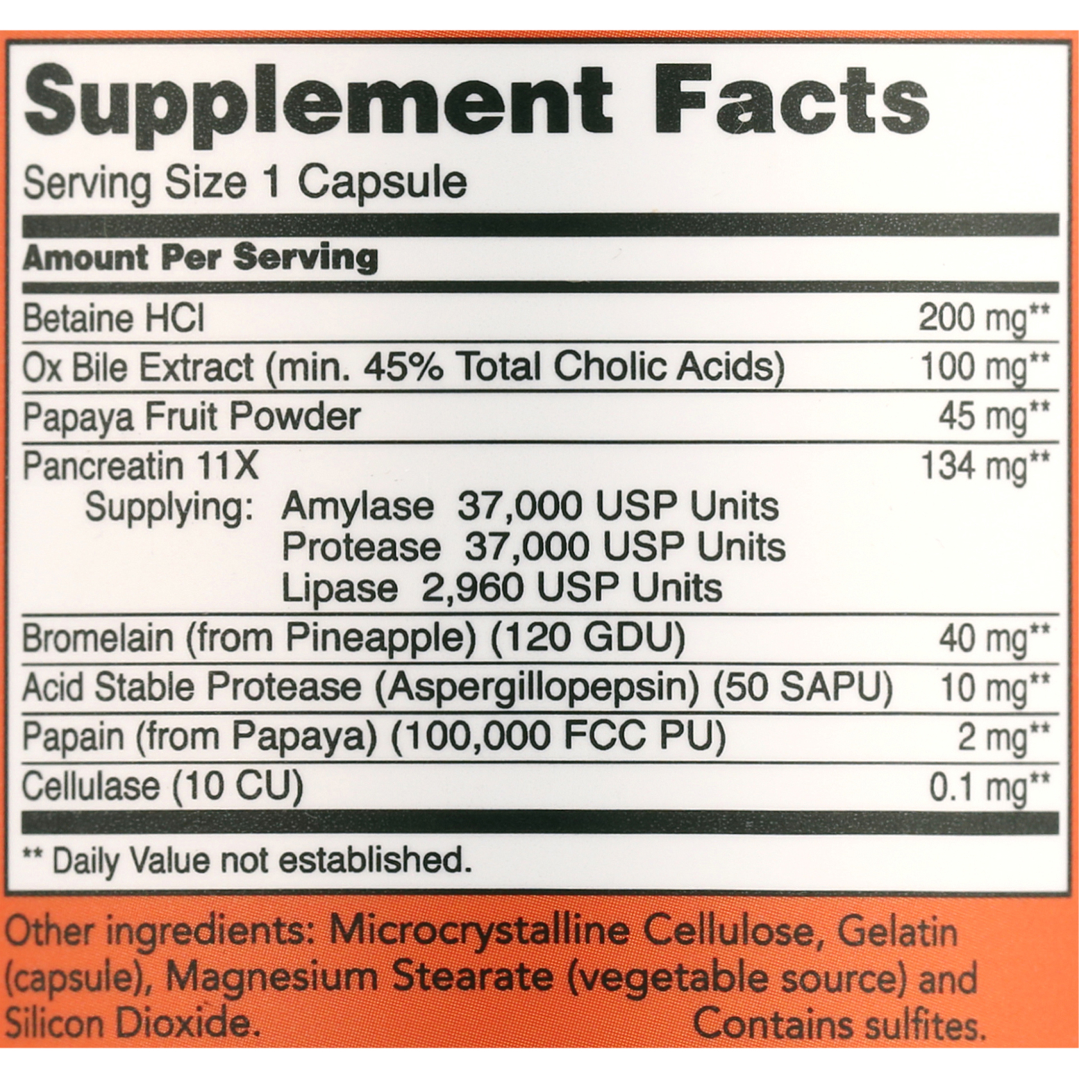 NOW Supplements, Super Enzymes, Formulated with Bromelain, Ox Bile, Pancreatin and Papain, 180 Capsules