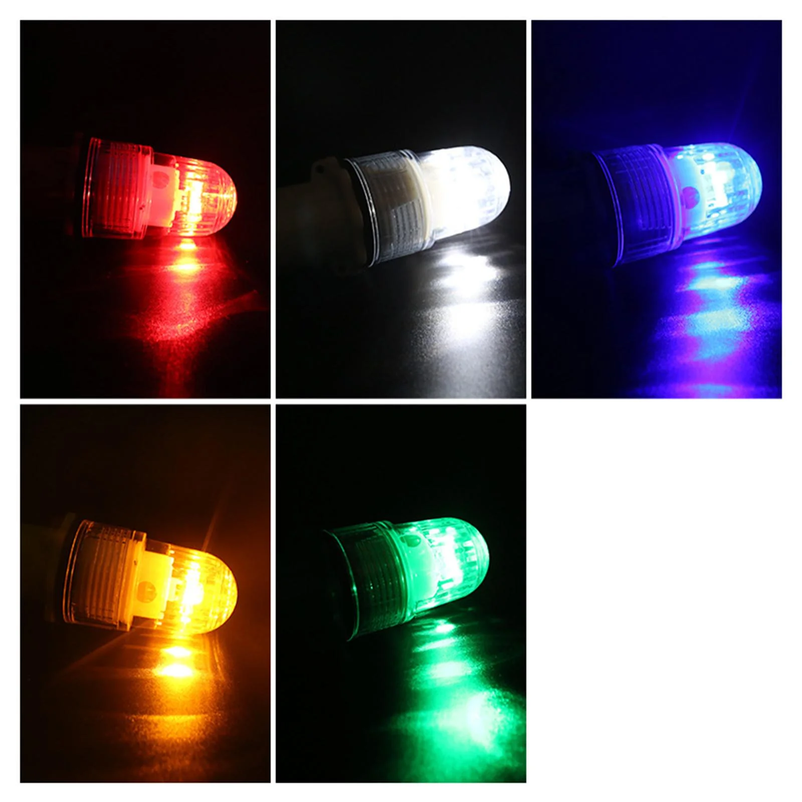 2Pcs Boat LED Navigation Lights Buoys Floating Kayak Light Underwater