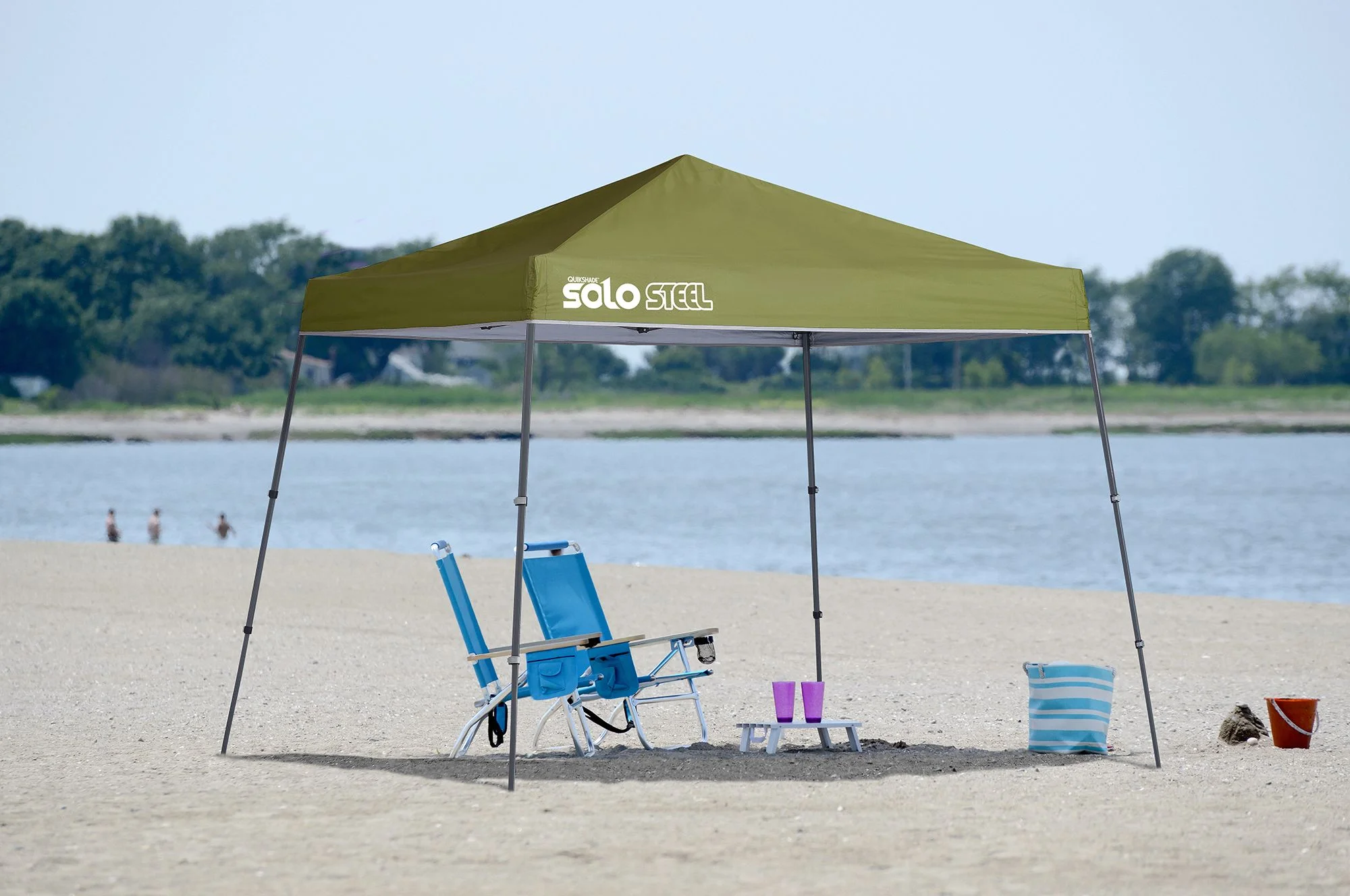 Solo Steel 64 10 x 10 ft. Slant Leg Canopy - Olive