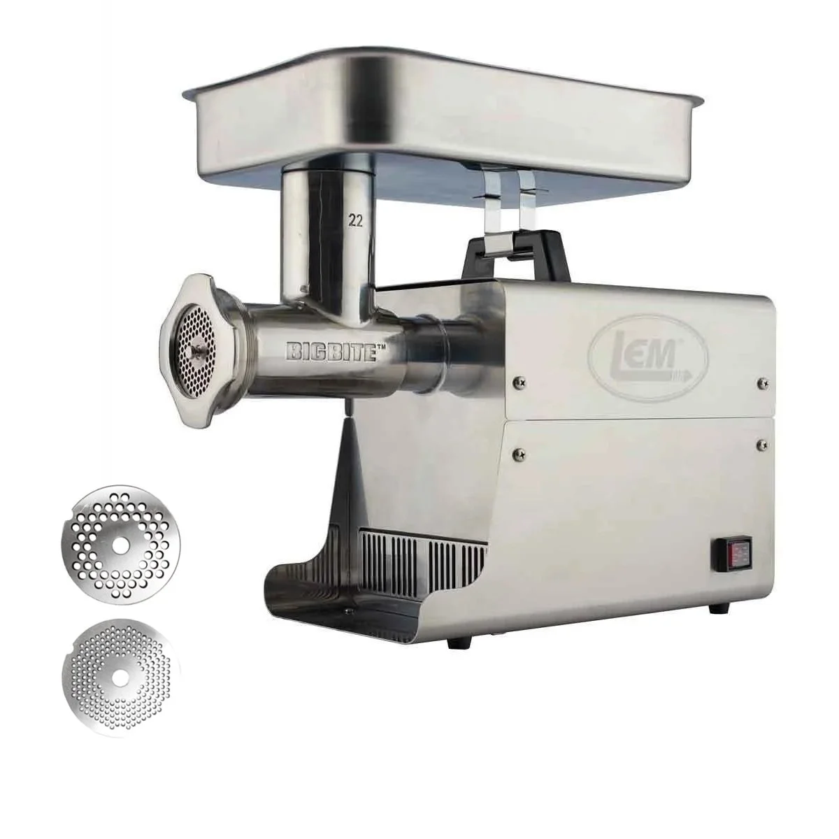 LEM Big Bite Meat Grinder #22 with 1/8