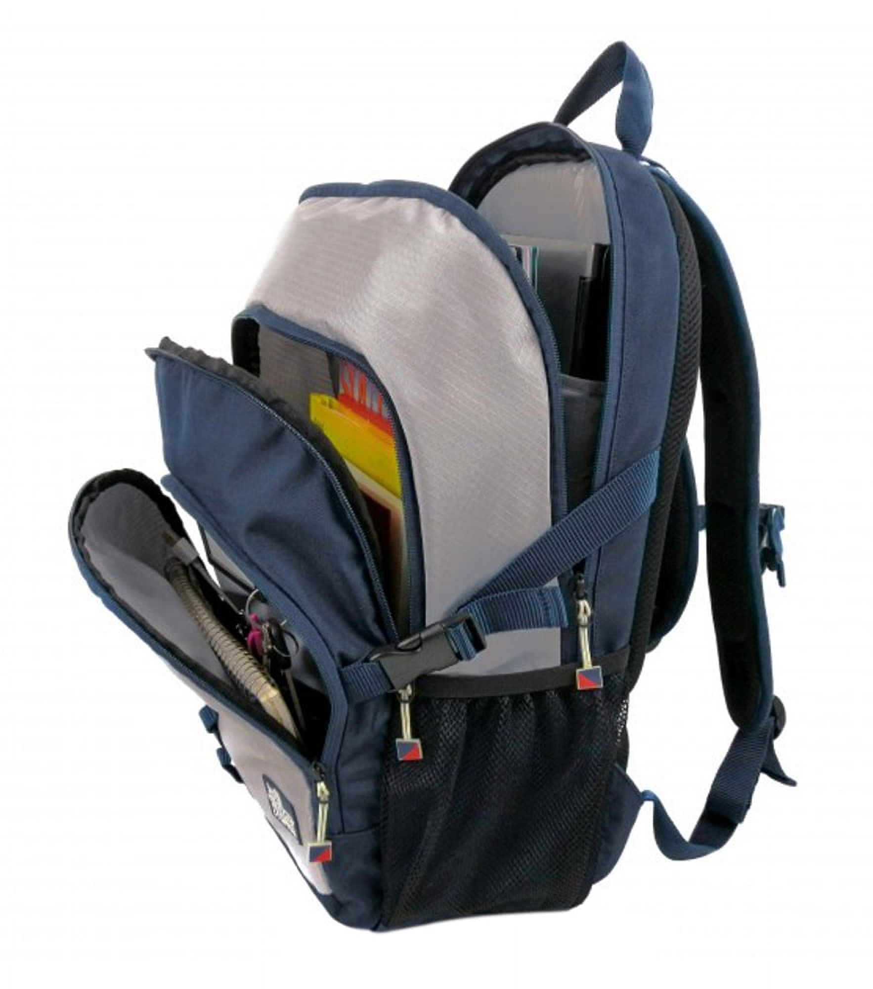 Silver Spinnaker Daypack, silver w/blue trim