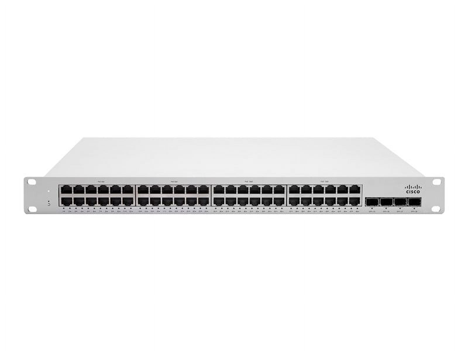 Cisco Meraki Cloud Managed MS250-48LP - Switch - L3 - managed - 48 x 10/100/1000 (PoE+) + 4 x SFP+ - desktop, rack-mountable - PoE+ (370 W)