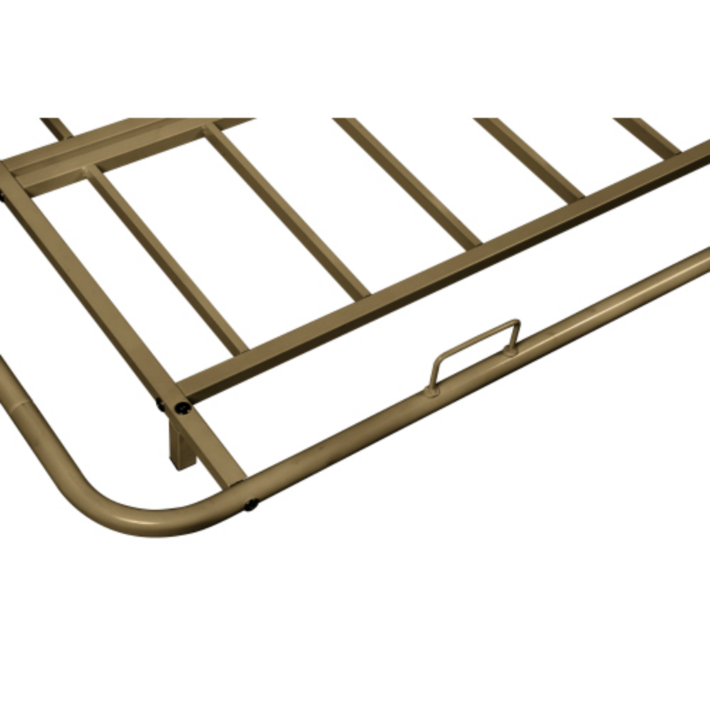 Metal Frame Daybed with trundle Bronze + Metal