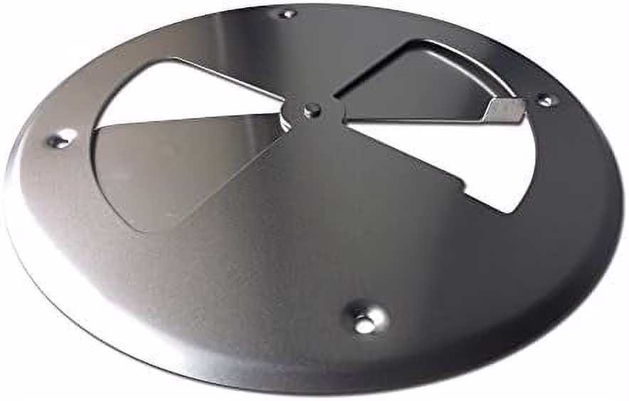 TWO PACK 2 BBQ Smoker Supply Wood Stove Ajustable Grill Vent Damper 8 Inch Aluminium