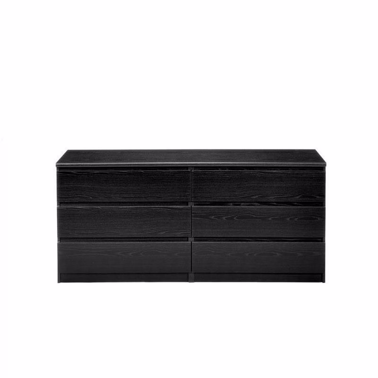 Cooper 6 Drawer Double Dresser in Black Woodgrain