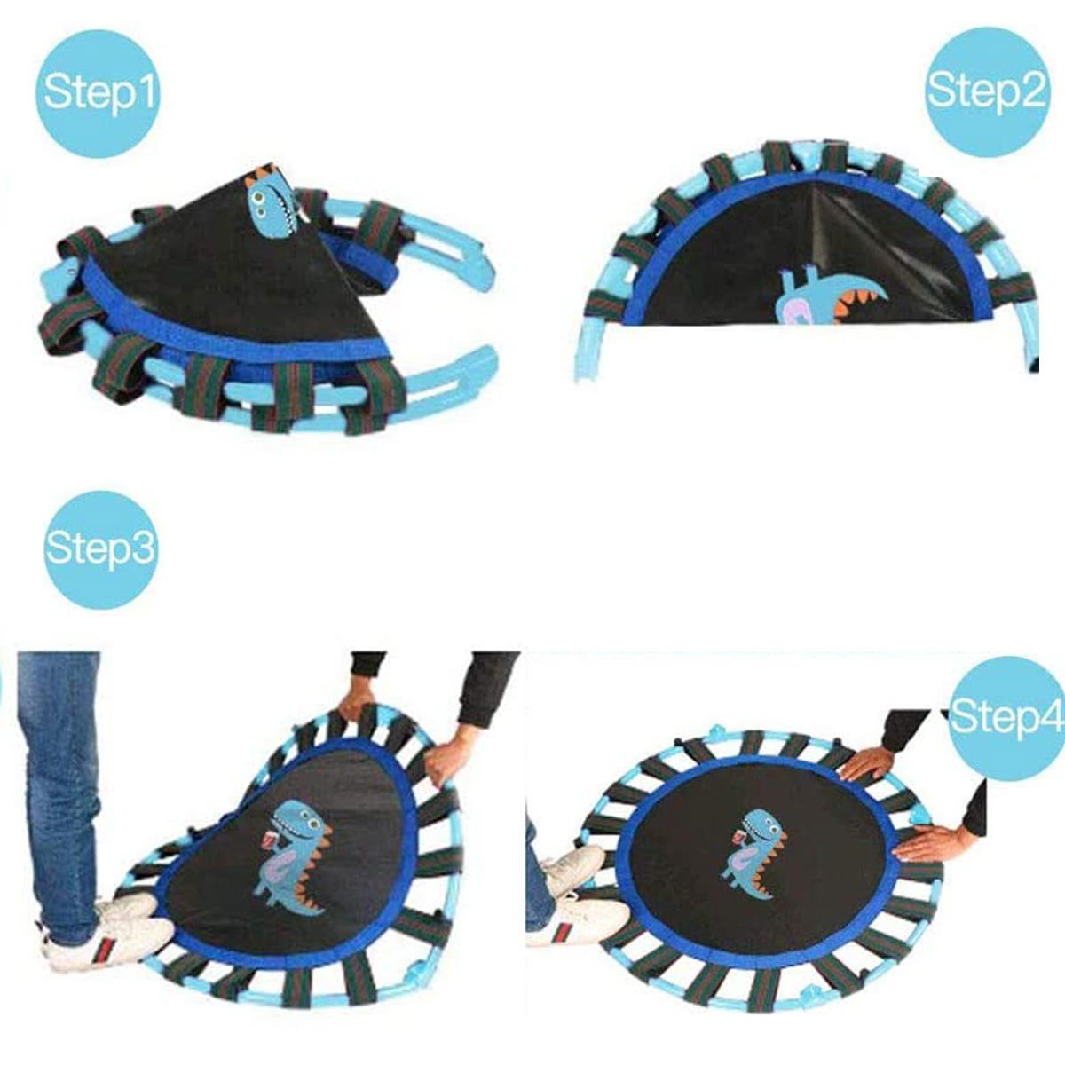 EALING BABY 38 inch Mini Kids Trampoline – Blue