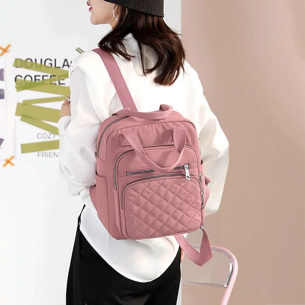 Aomigcot Nylon Backpack Purse For Women Casual Travel Handbag Ladies Shoulder Bags