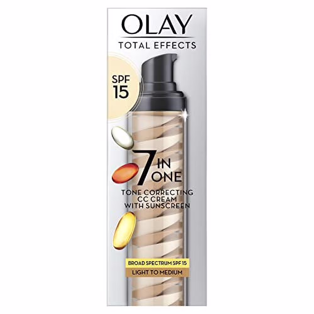 Olay Total Effects Tone Correcting&nbsp;Face&nbsp;Moisturizer with Sunscreen SPF 15, Light to Medium 1.7 Ounces