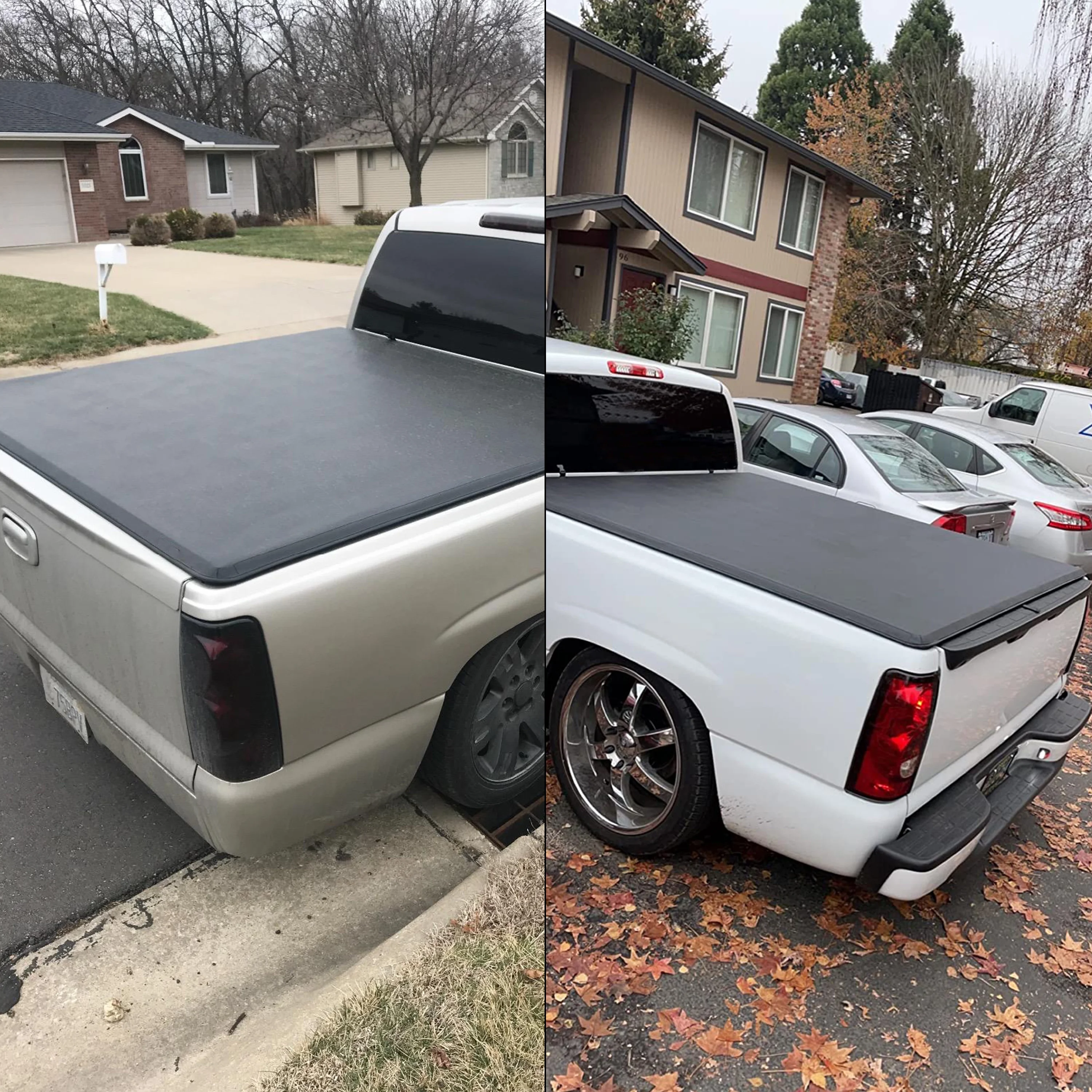 ECOTRIC Soft Roll Up Truck Bed Tonneau Cover 6.5 Ft (78