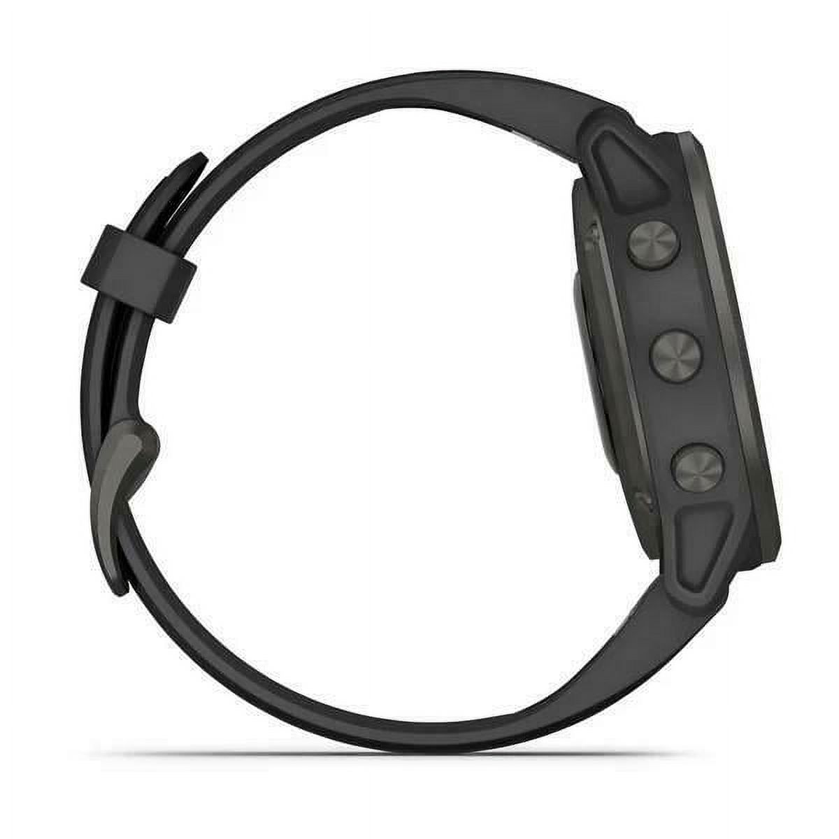 Garmin Vivoactive -  fēnix® 6S Carbon Gray DLC with Black Silicone Band