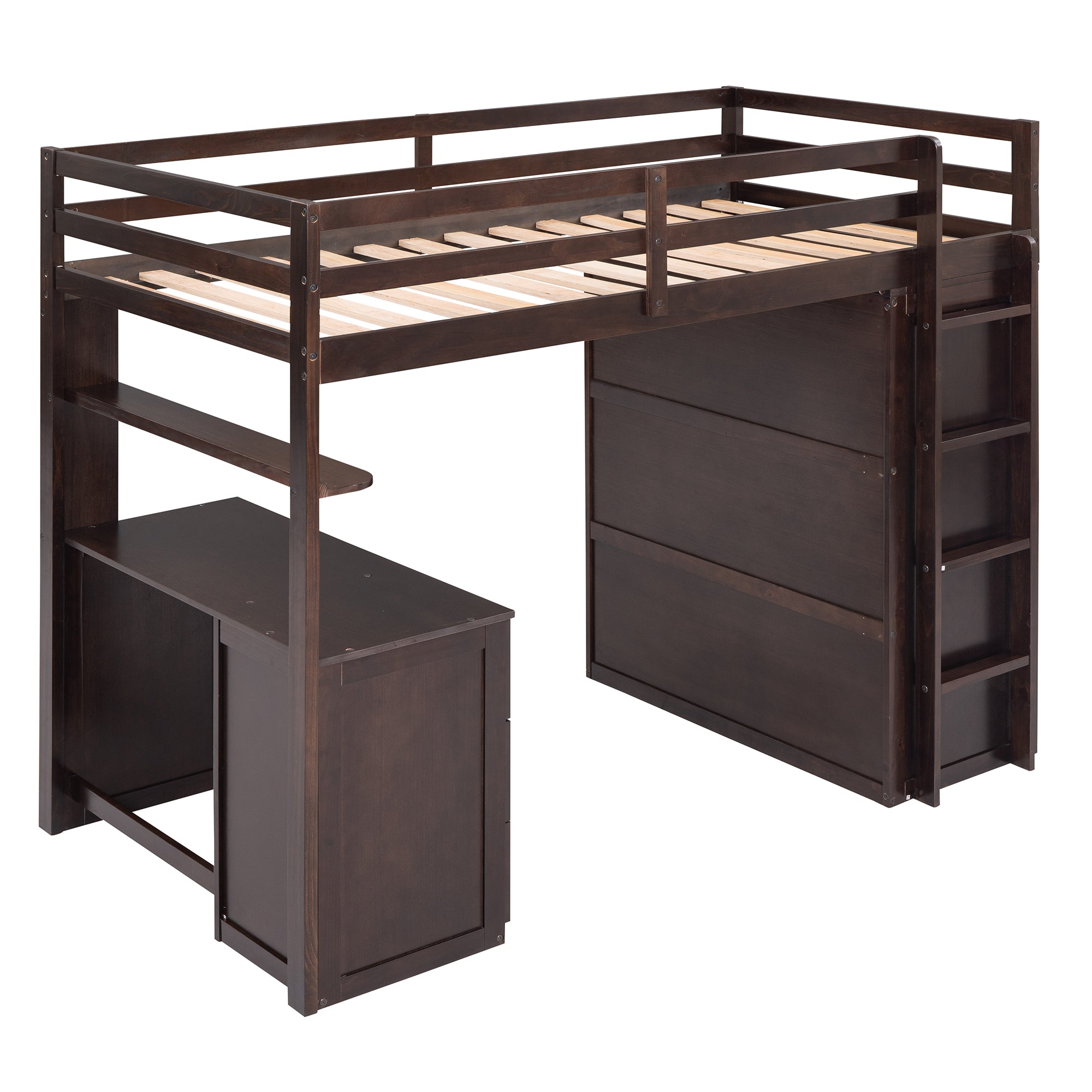 Espresso Haven Loft Bed