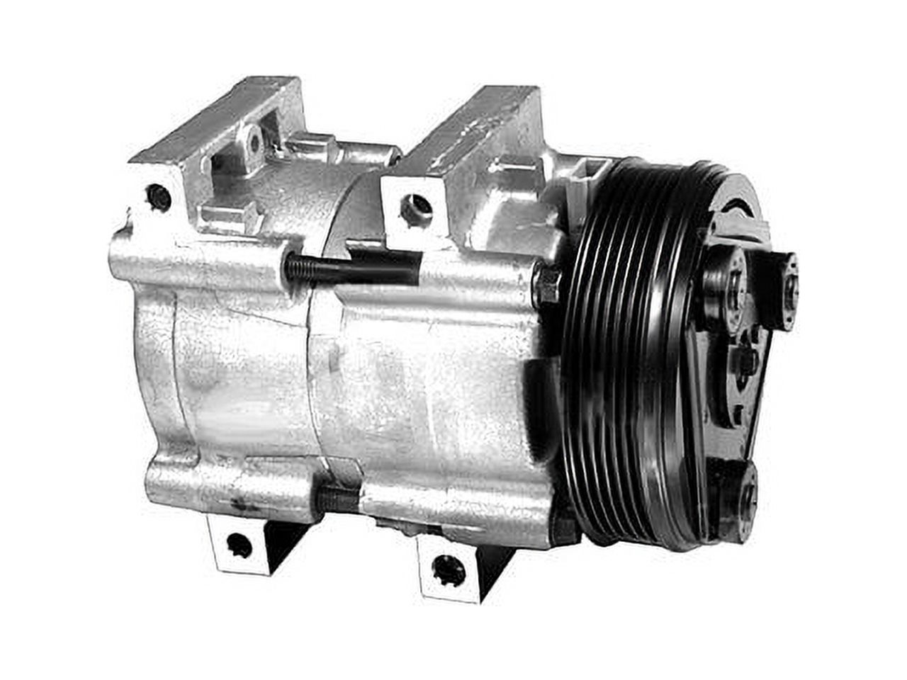 A/C Compressor with Clutch - with FS10 Compressor - 6 Groove - R-134A - Compatible with 1994 - 2004 Ford Mustang 3.8L / 3.9L V6 1995 1996 1997 1998 1999 2000 2001 2002 2003