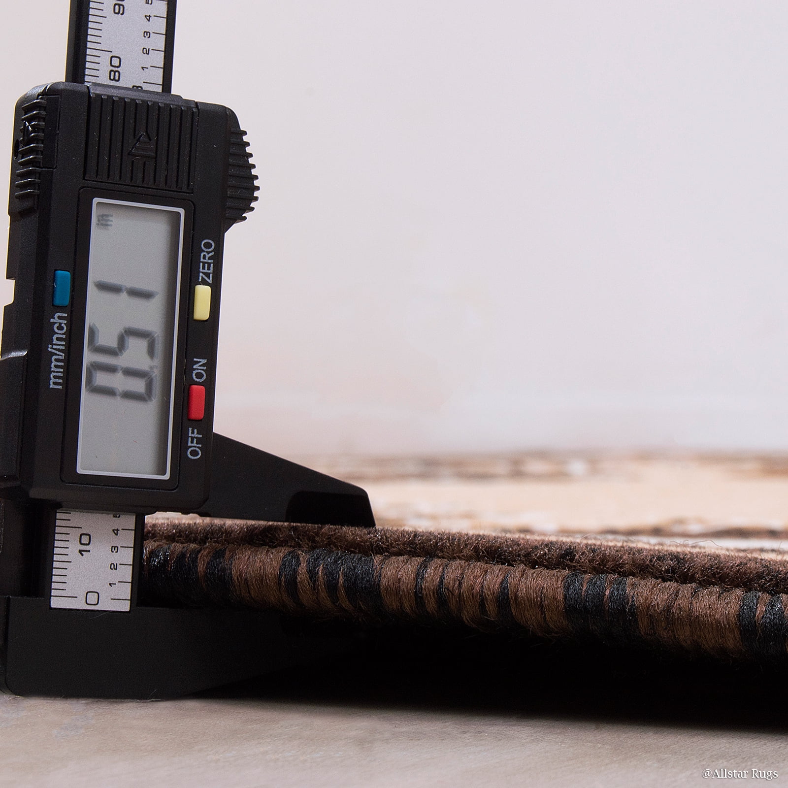 High Quality Texas Star, Cowboy, Western, Woven Area Rug, Drop-Stitch Weave Technique with Carve Effect (7' 10