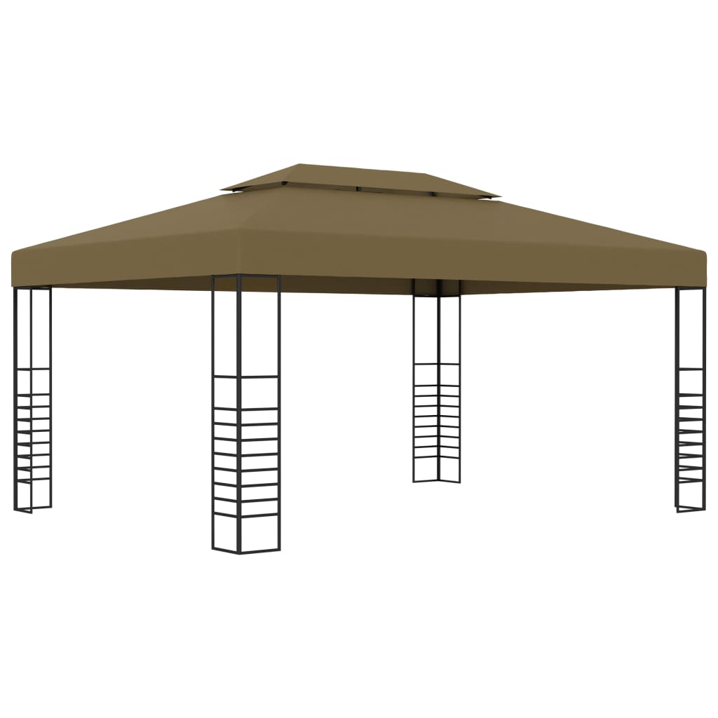 Gazebo 9.8'x13.1' Taupe 0.6 oz/ft2