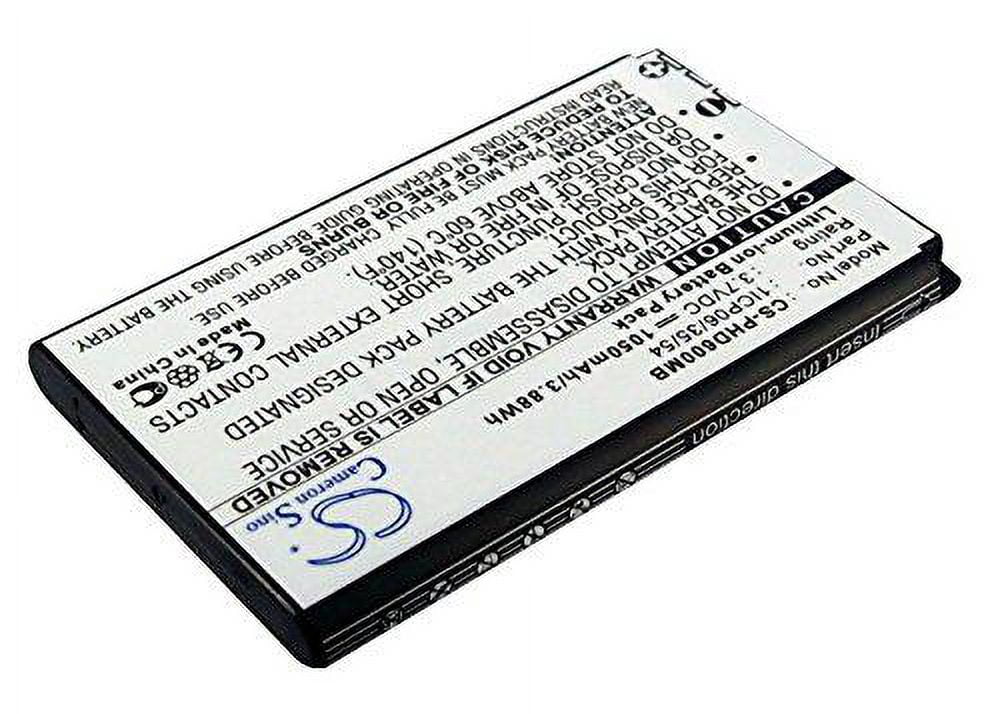 replacement battery part no.1icp06/35/54, 996510033692, 996510050728 for philips avent scd600, avent scd600/00, avent scd600/10, avent scd610, baby monitor battery