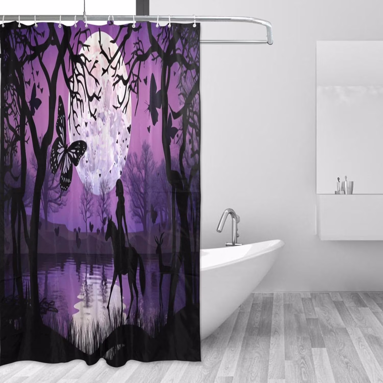 GZHJMY American Flag Falcon Shower Curtain Waterproof Washable Shower Bath Curtain 60x72 Inch Bathroomation Fabric Shower Curtains with 12 Hooks Room Decor