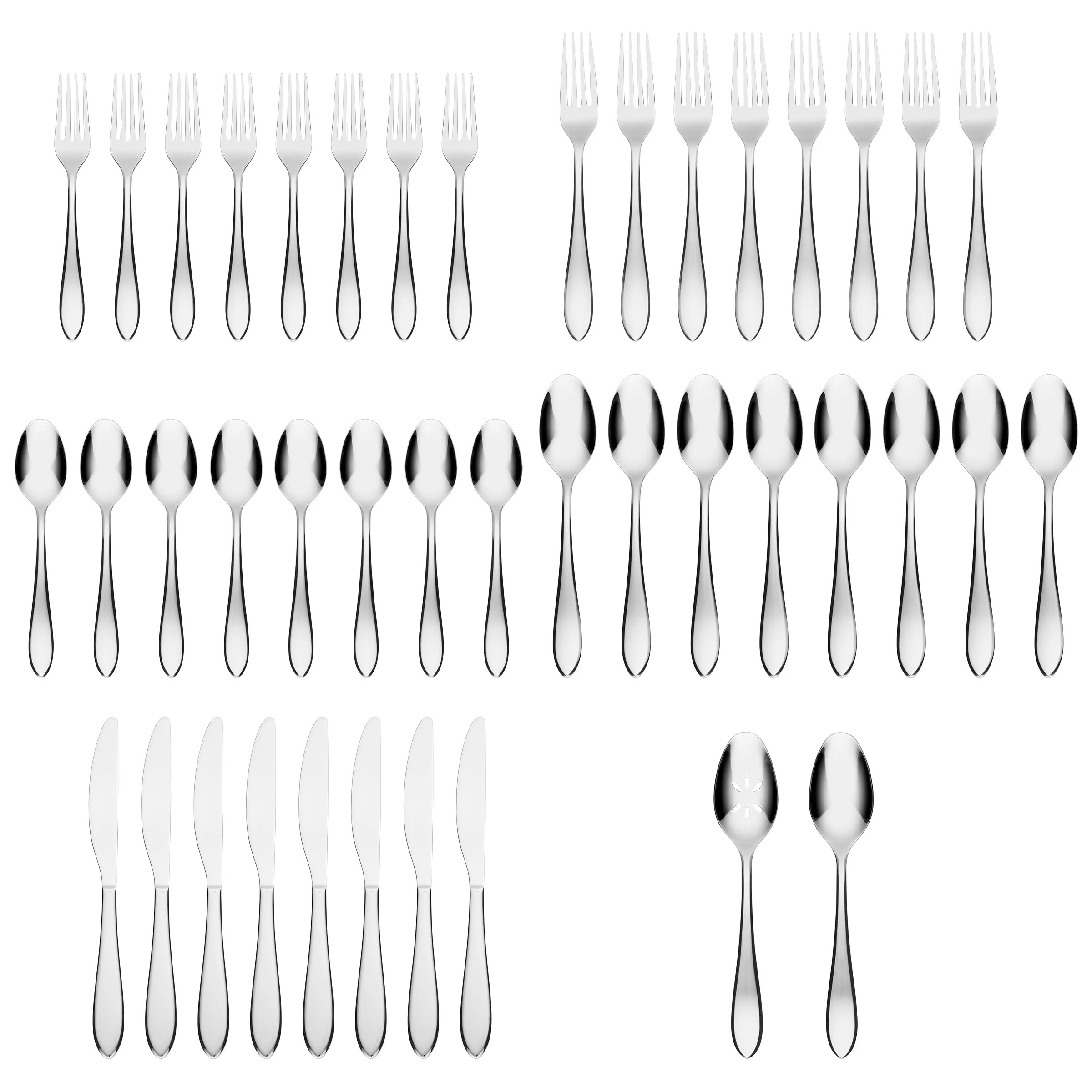 Cambridge Delia Mirror 18/0 42-Piece Flatware Set