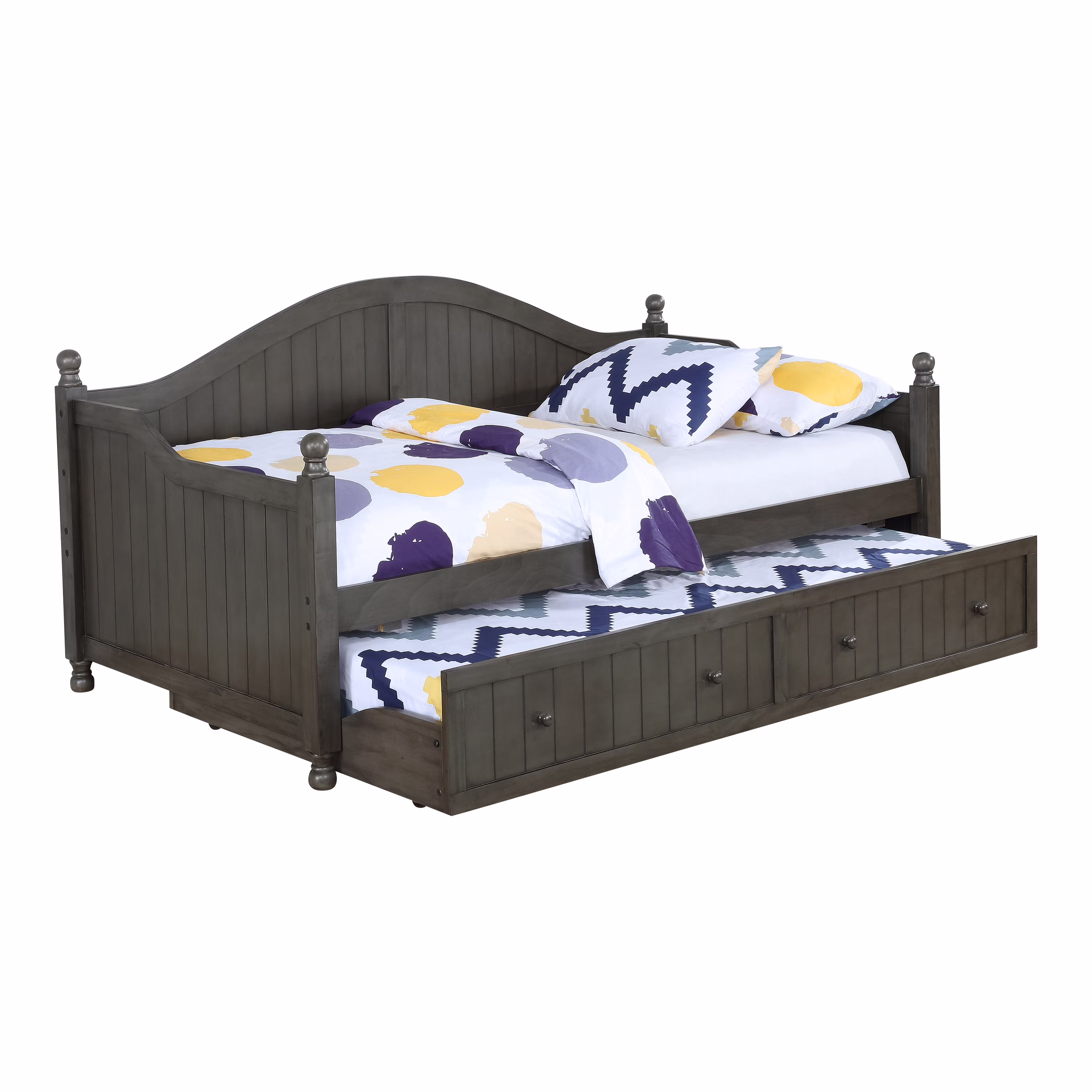 Julie Twin Daybed with Trundle Warm Grey