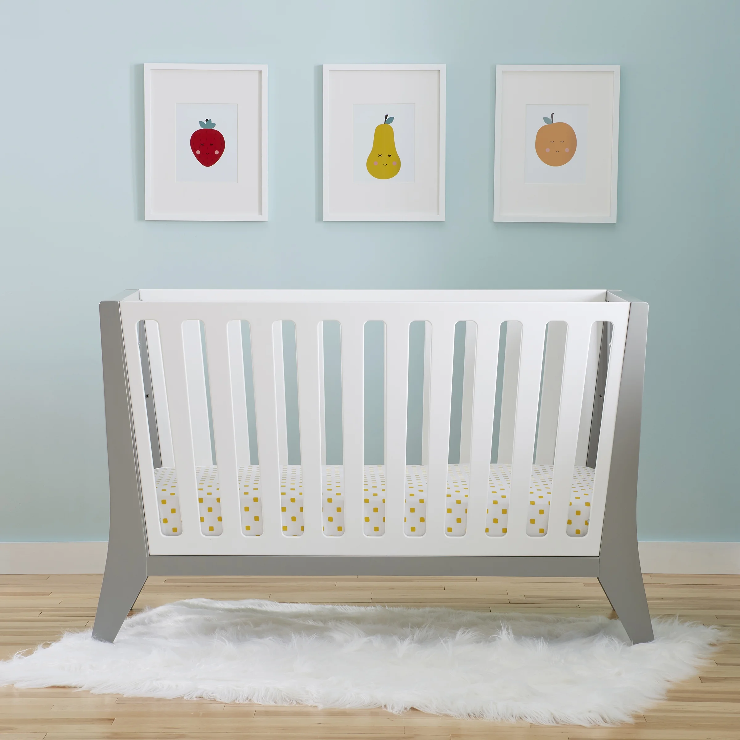 Contours Rockwell 3-in-1 Baby Nursery Crib, Toddler, Daybed, White, Unisex