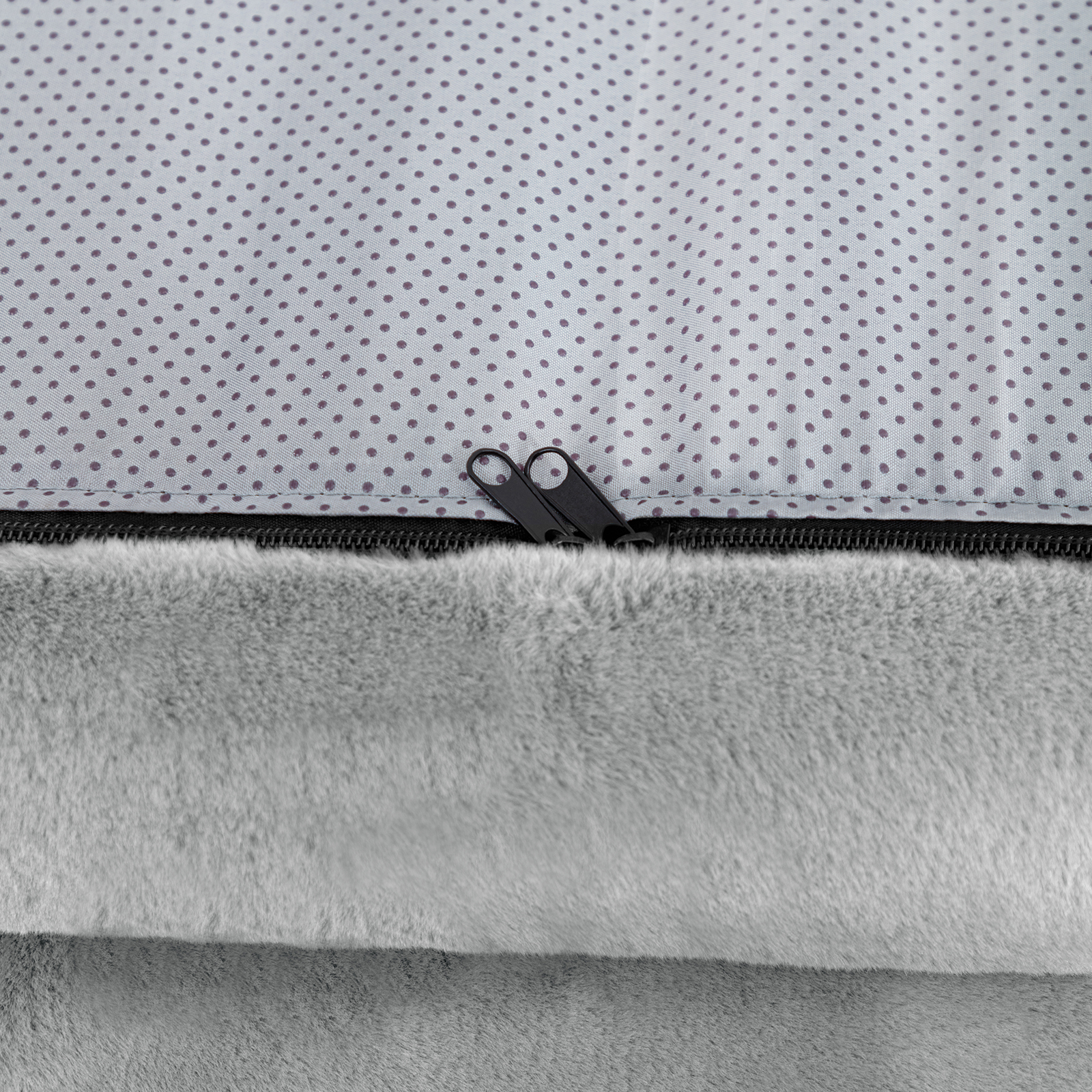 BALUS Deluxe Flannelette Human-Dog Bed, Large High-Quality Fabric Futon for Giant Breeds, Light Grey