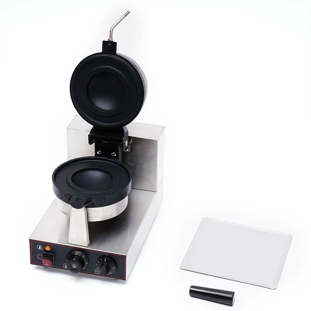 ZhdnBhnos 110V 1000W Electric Burger Maker Machine Baker Panini Hamburger Press Baking Machine Non-stick Waffle Maker Stainless Steel