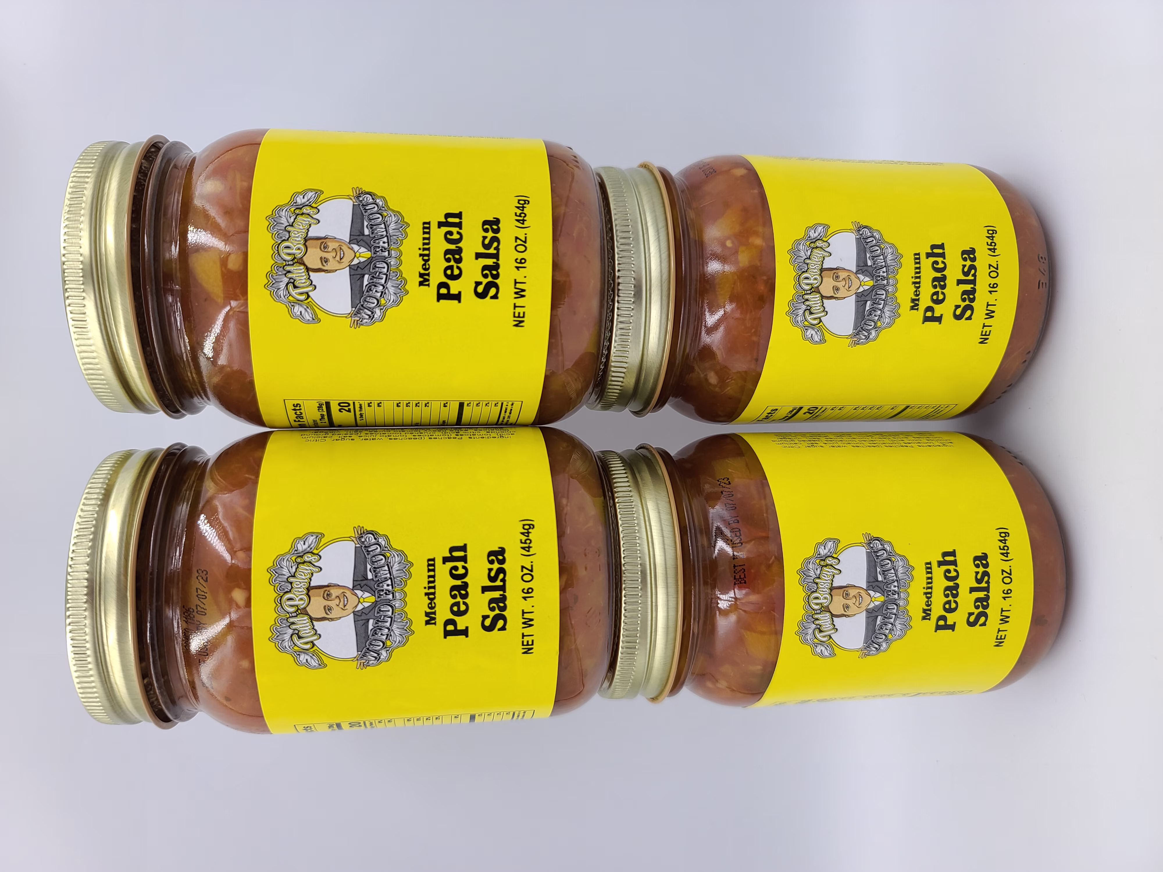 Todd Bosley's World Famous Medium Peach Salsa 4 Pack