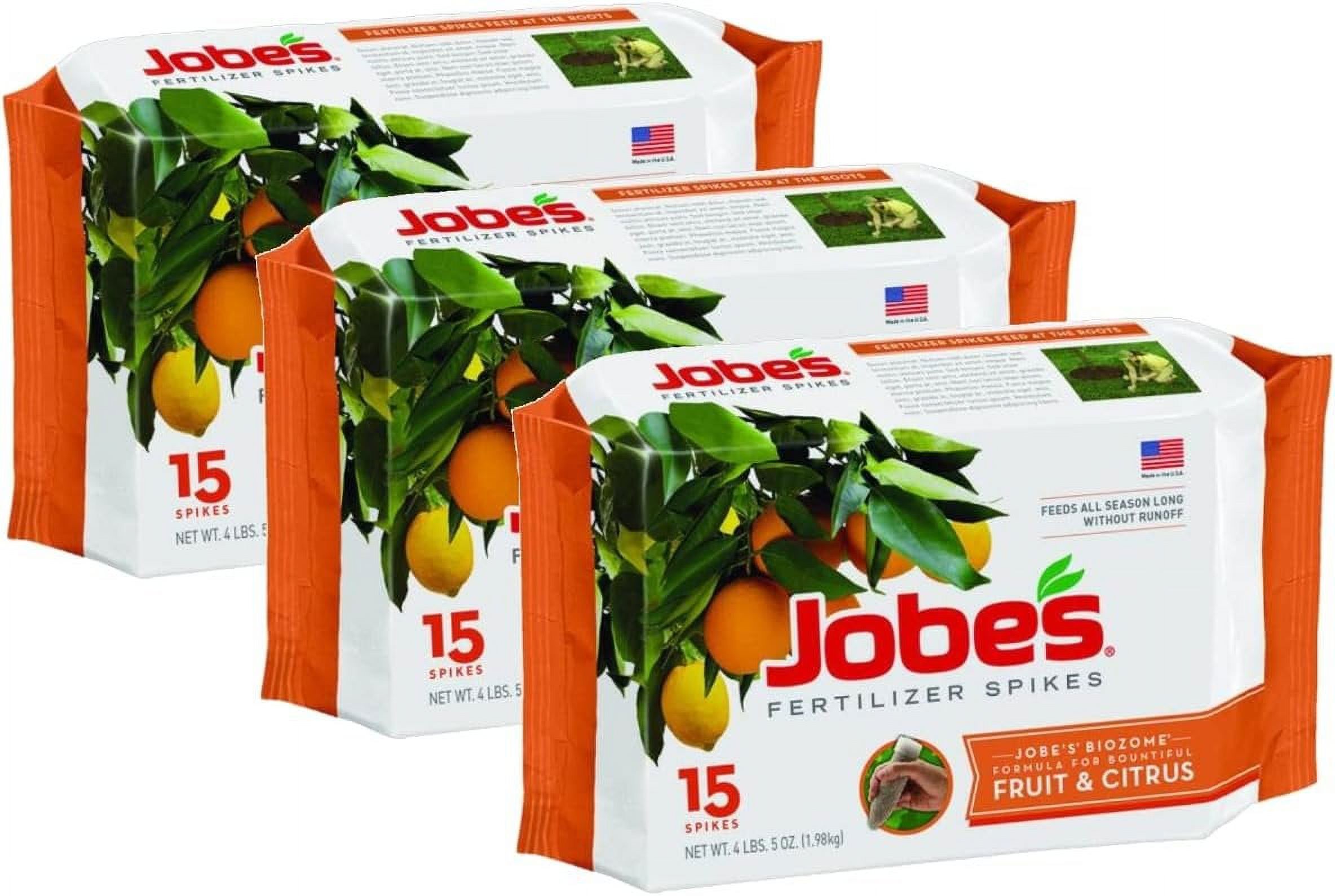 Jobe's 100046754 1612 Fertilizer Spike, 15, Brown3-Pack