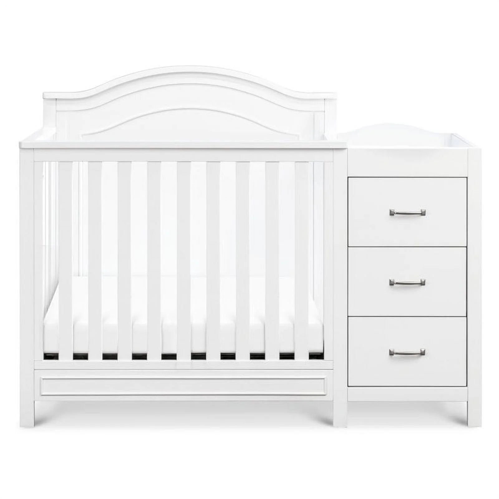 DaVinci Charlie 4-in-1 Convertible Mini Crib & Changer in White