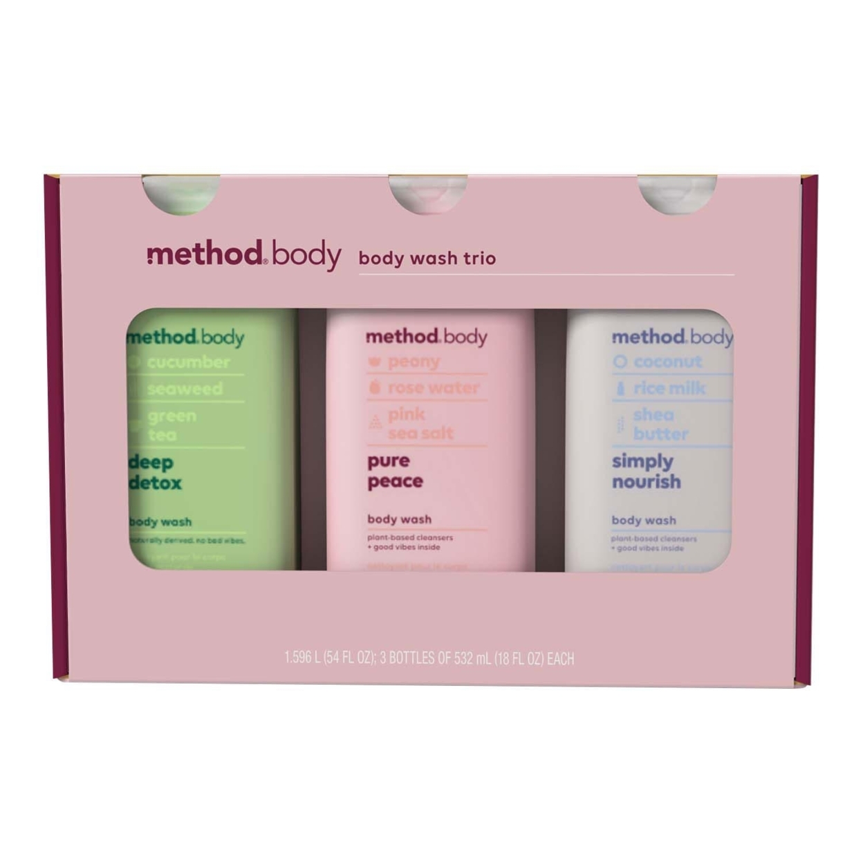 Method Body Wash Trio, 18 Fluid Ounce (Pack of 3)
