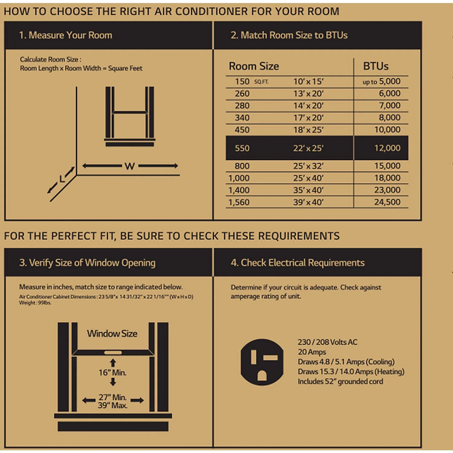 LG Electronics 12,000 BTU Heat and Cool Window Air Conditioner with Wi-Fi Controls