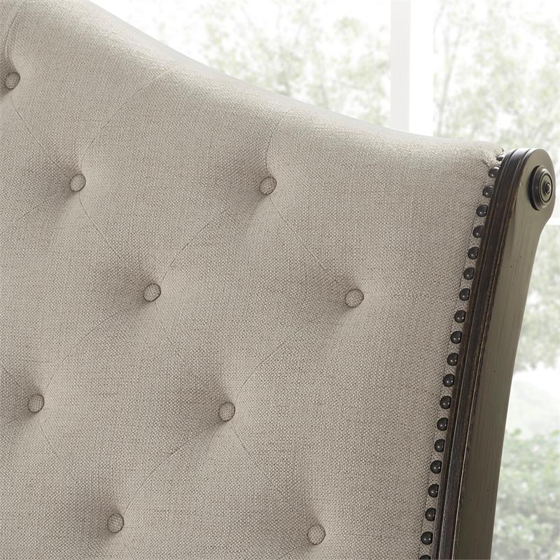 Steve Silver Rhapsody Multi-step Molasses Queen 4-Piece Wood Sleigh Bedroom Set