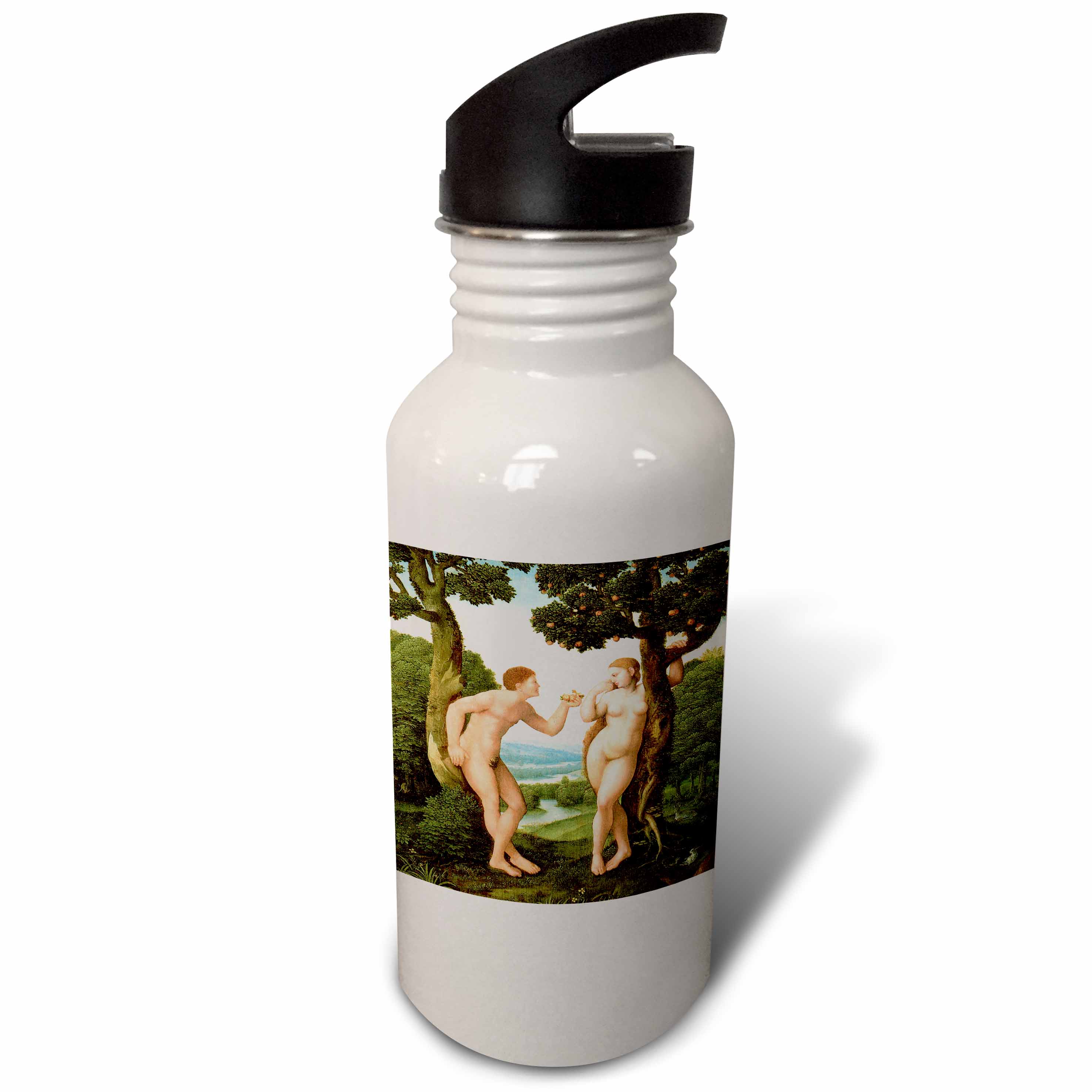 Adam and Eve by Jan Van Scorel 21 oz Sports Water Bottle wb-127198-1